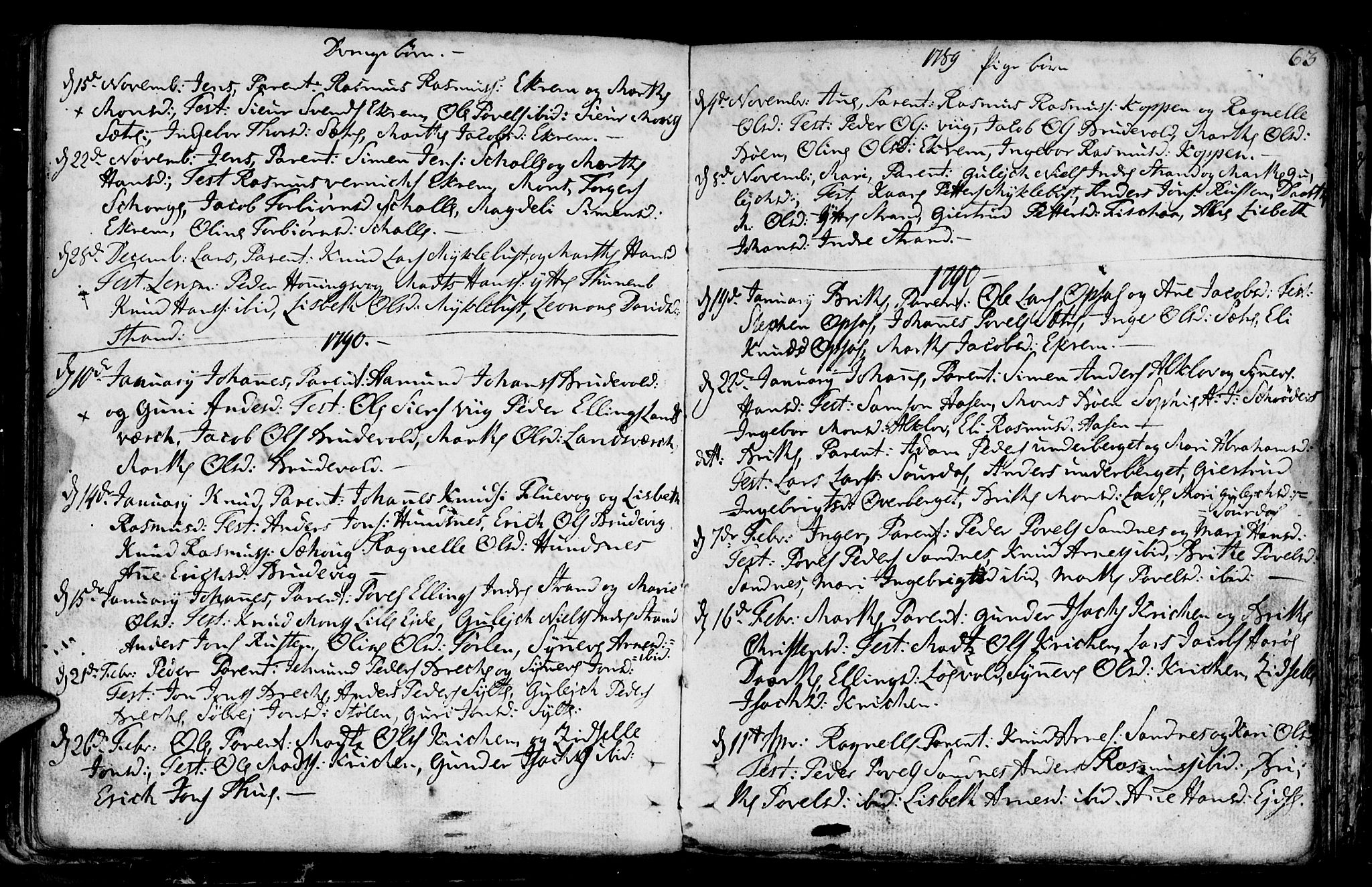 Ministerialprotokoller, klokkerbøker og fødselsregistre - Møre og Romsdal, SAT/A-1454/501/L0002: Parish register (official) no. 501A02, 1760-1816, p. 63