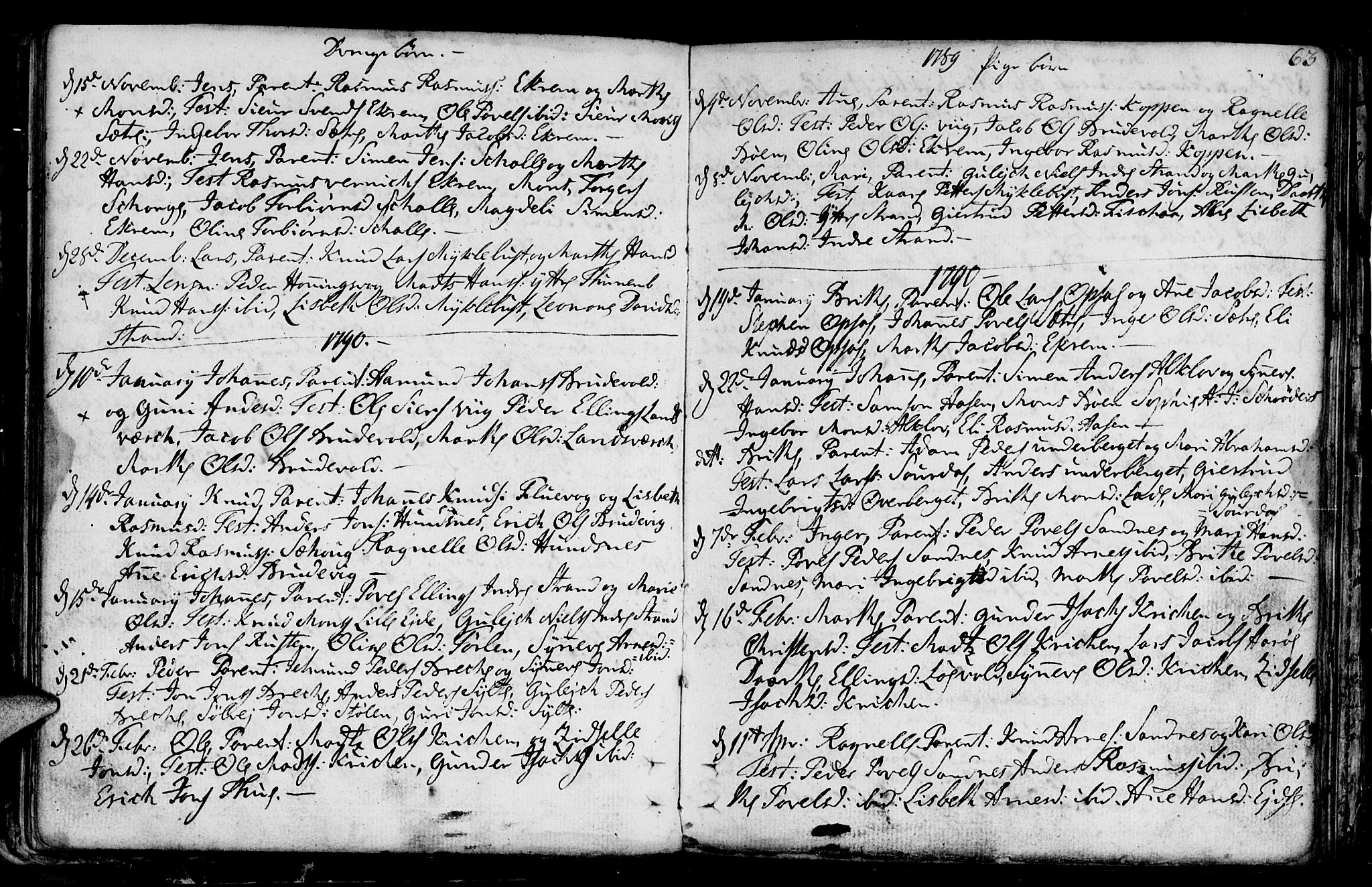 Ministerialprotokoller, klokkerbøker og fødselsregistre - Møre og Romsdal, AV/SAT-A-1454/501/L0002: Parish register (official) no. 501A02, 1760-1816, p. 63