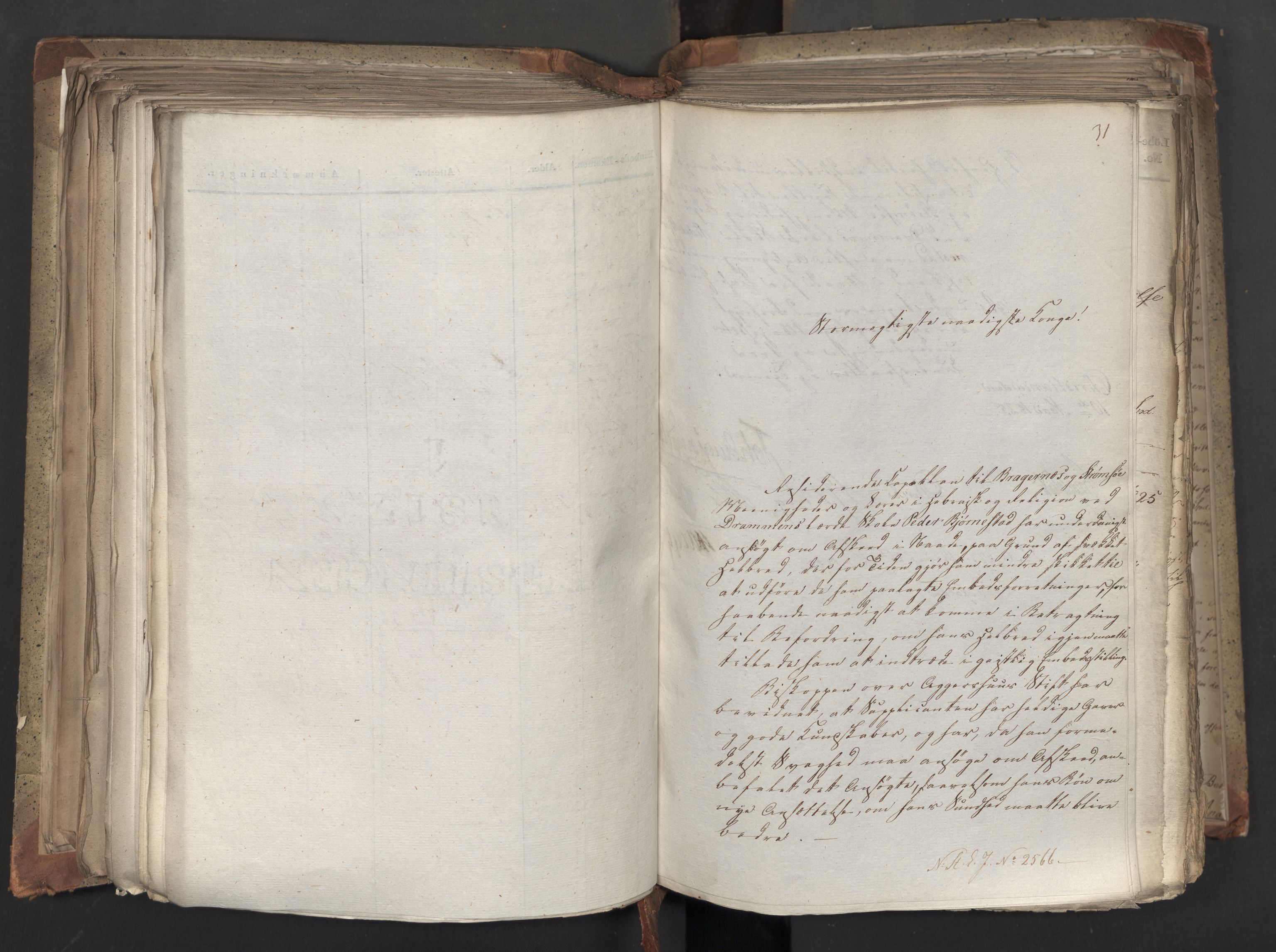 Statsrådsavdelingen i Stockholm, RA/S-1003/D/Da/L0042: Regjeringsinnstillinger nr. 2467-2705, 1825, p. 298