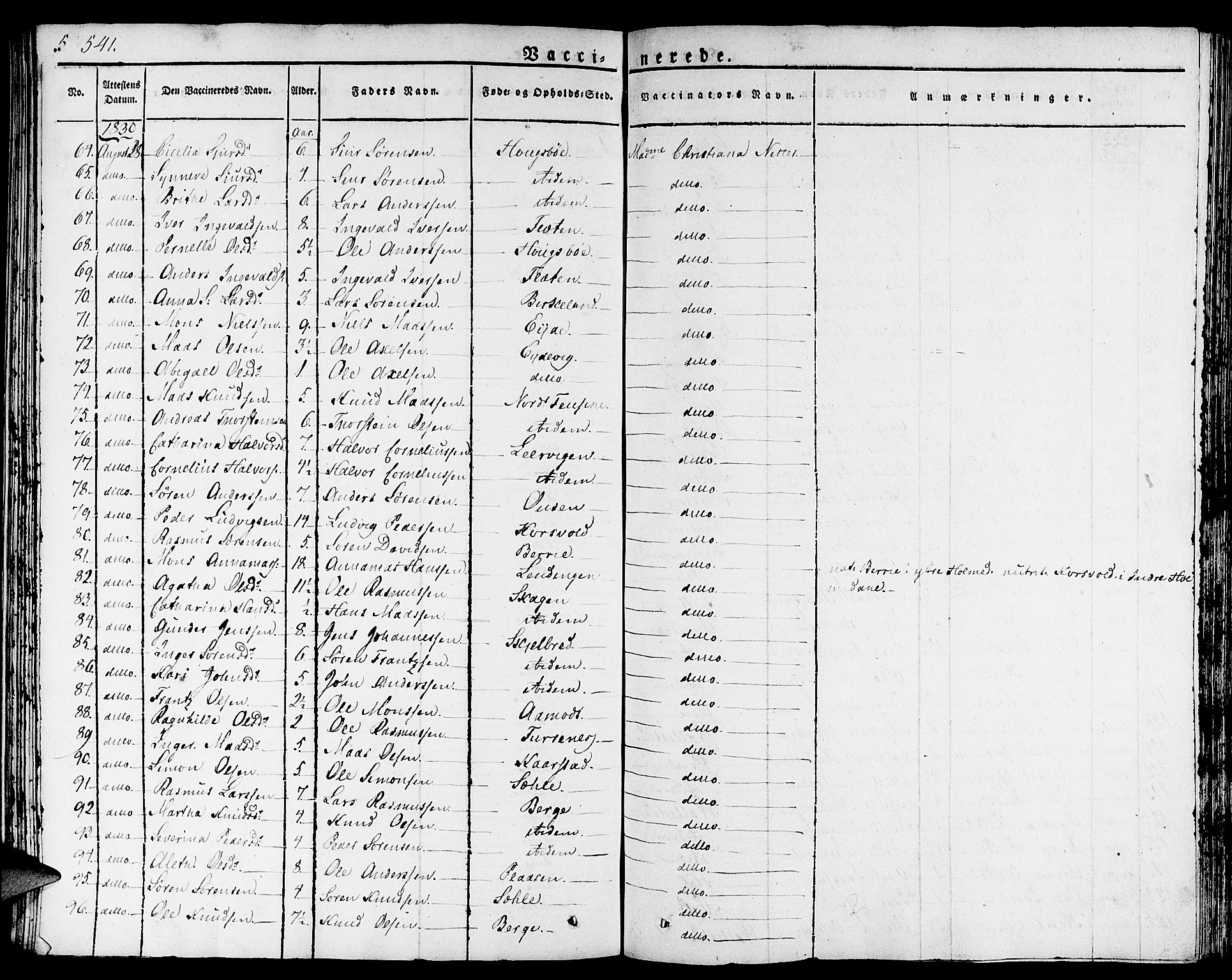 Gaular sokneprestembete, SAB/A-80001/H/Haa: Parish register (official) no. A 3, 1821-1840, p. 541