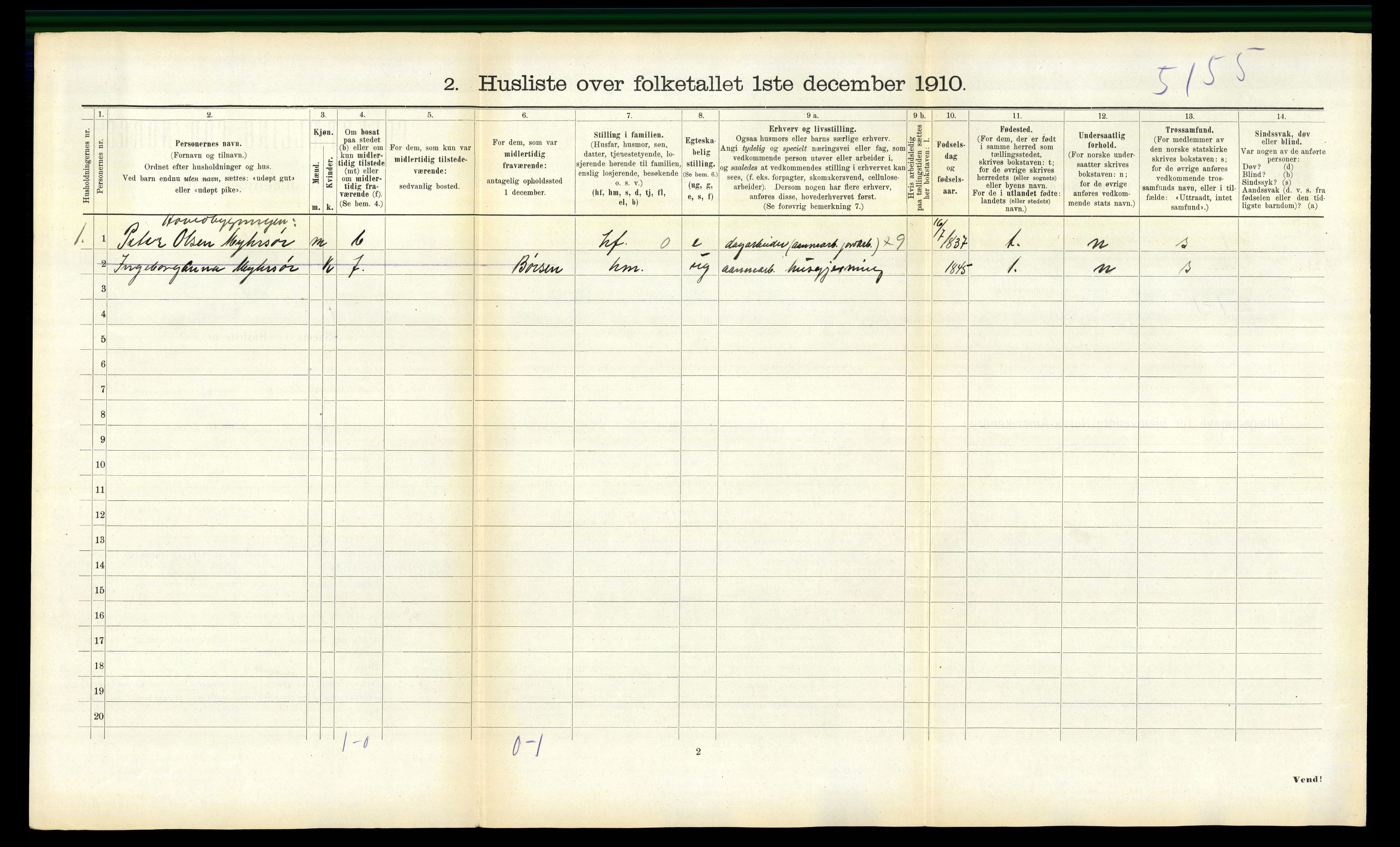 RA, 1910 census for Stadsbygd, 1910, p. 264