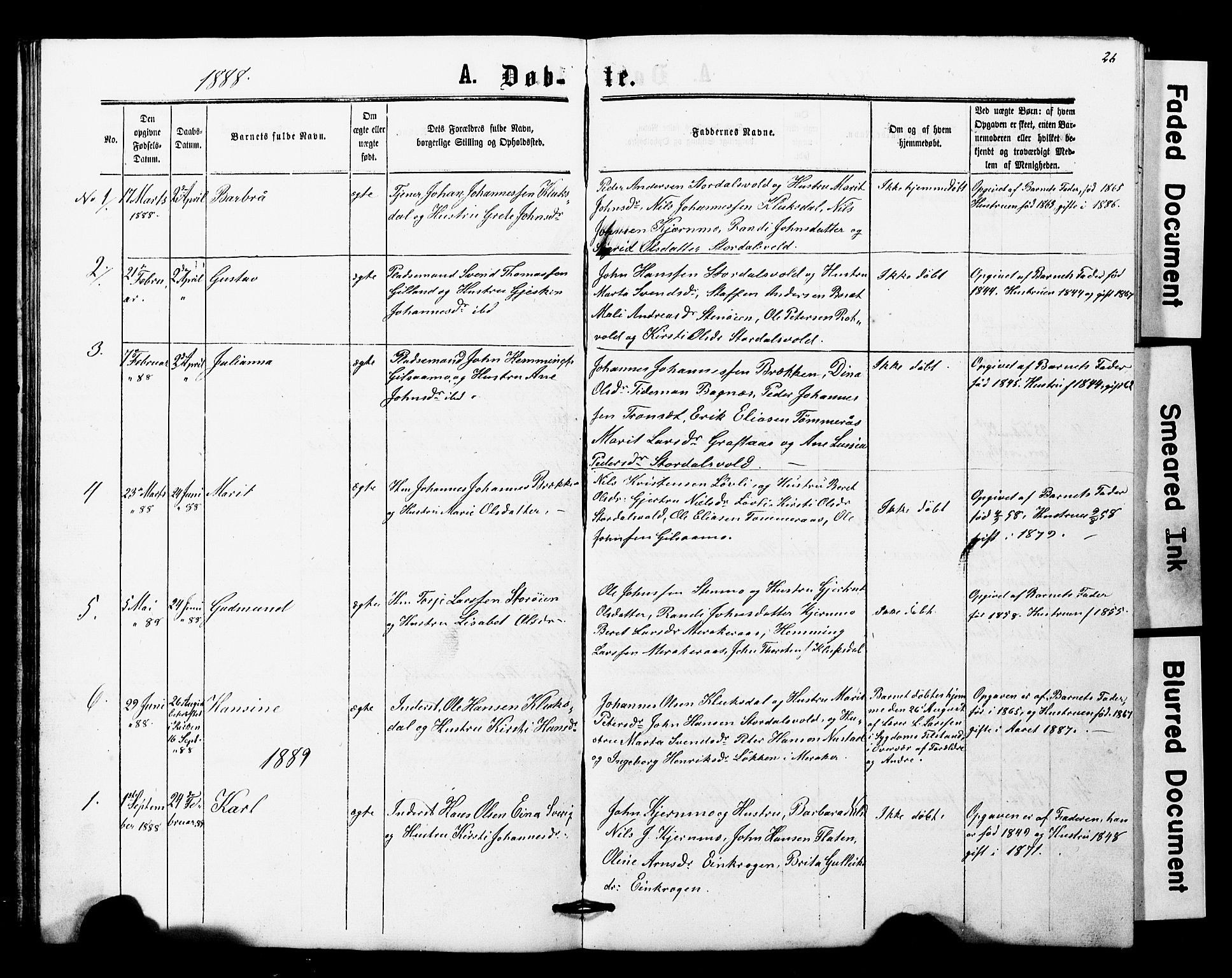 Ministerialprotokoller, klokkerbøker og fødselsregistre - Nord-Trøndelag, SAT/A-1458/707/L0052: Parish register (copy) no. 707C01, 1864-1897, p. 26