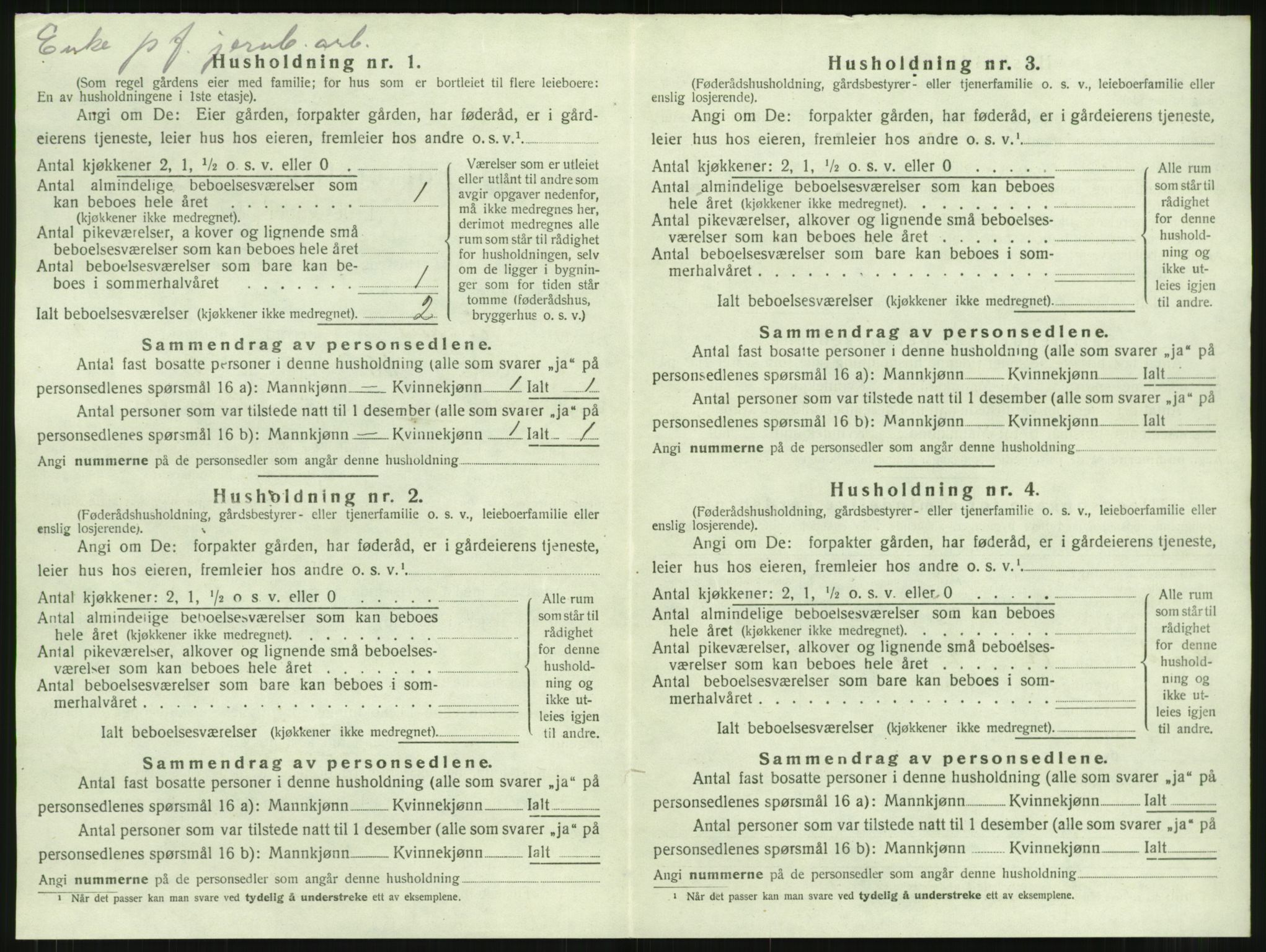 SAT, 1920 census for Rindal, 1920, p. 629