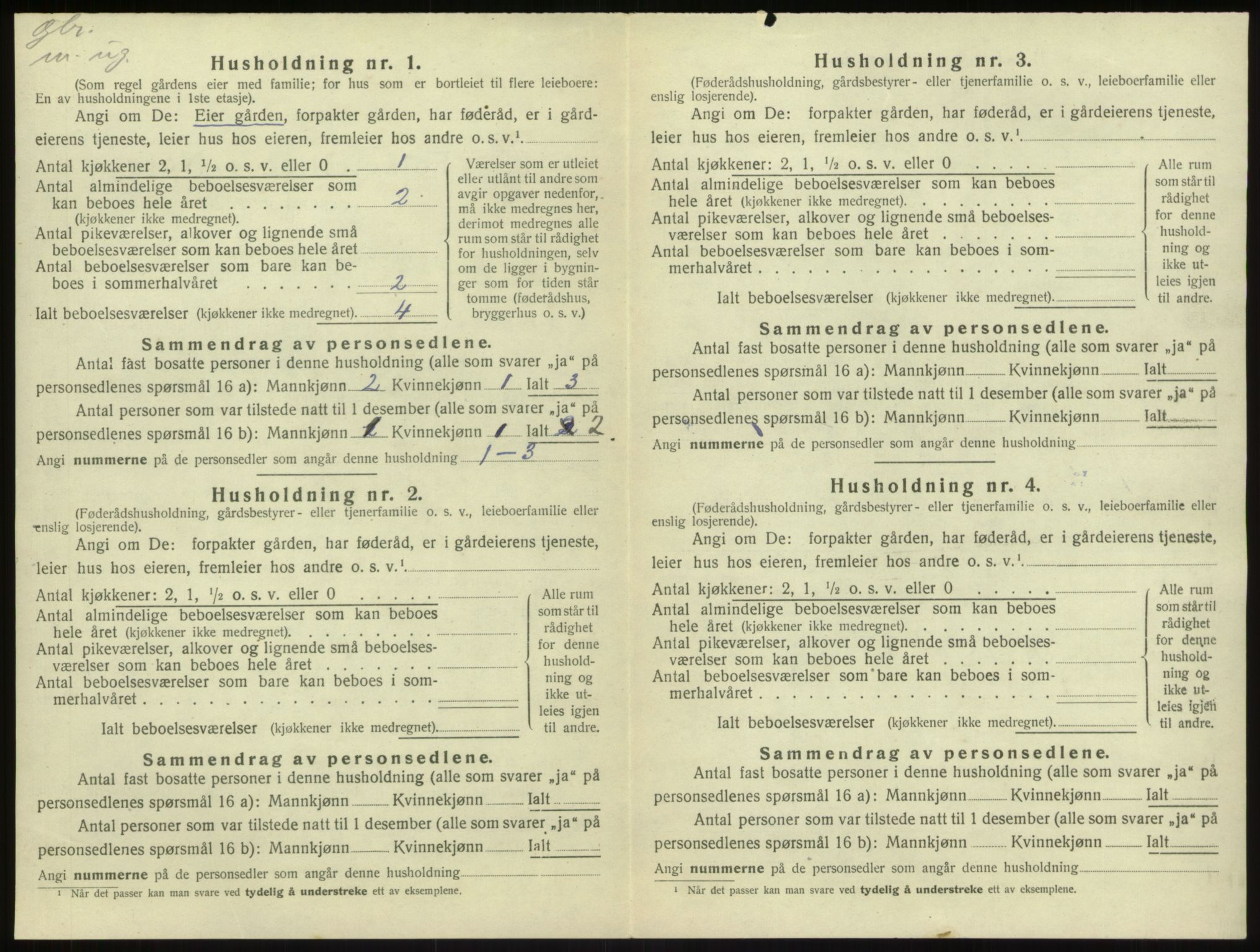 SAB, 1920 census for Sogndal, 1920, p. 883