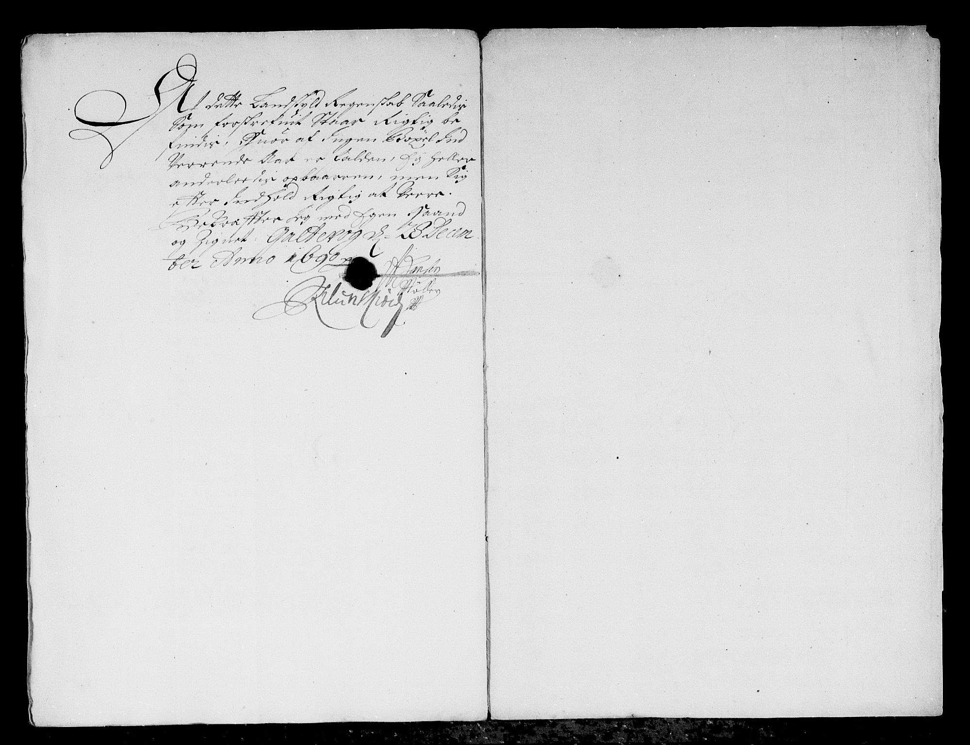 Rentekammeret inntil 1814, Reviderte regnskaper, Stiftamtstueregnskaper, Bergen stiftamt, AV/RA-EA-6043/R/Rc/L0093: Bergen stiftamt, 1690