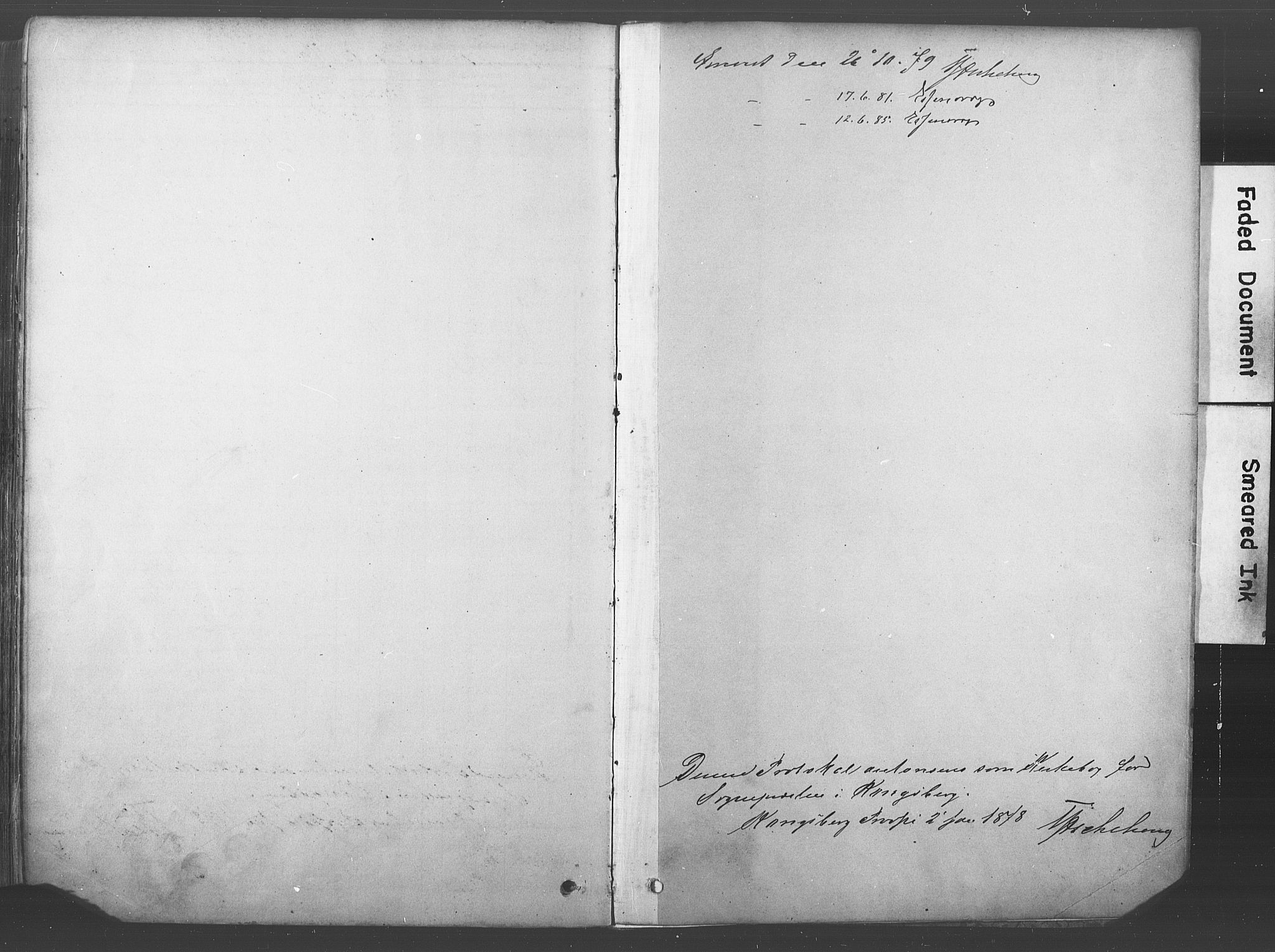 Kongsberg kirkebøker, SAKO/A-22/F/Fb/L0001: Parish register (official) no. II 1, 1878-1886