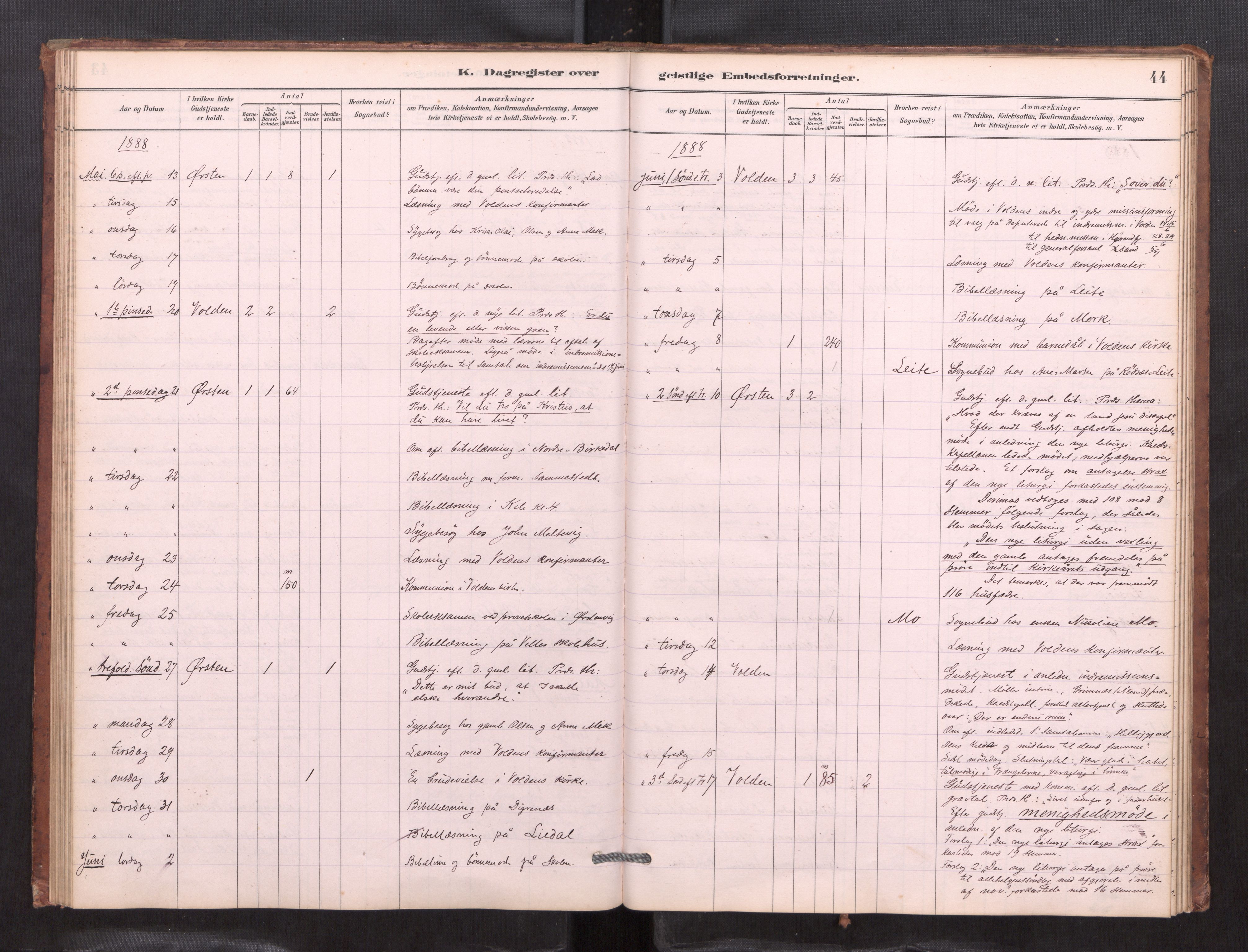Ministerialprotokoller, klokkerbøker og fødselsregistre - Møre og Romsdal, AV/SAT-A-1454/511/L0151: Diary records no. 511---, 1881-1896, p. 44