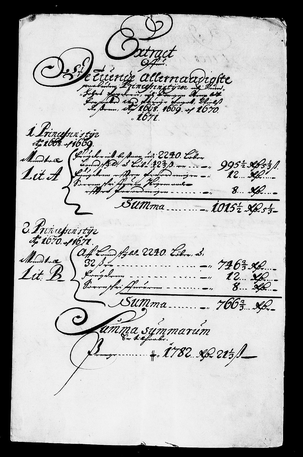 Rentekammeret inntil 1814, Reviderte regnskaper, Stiftamtstueregnskaper, Bergen stiftamt, AV/RA-EA-6043/R/Rc/L0034: Bergen stiftamt, 1664-1672