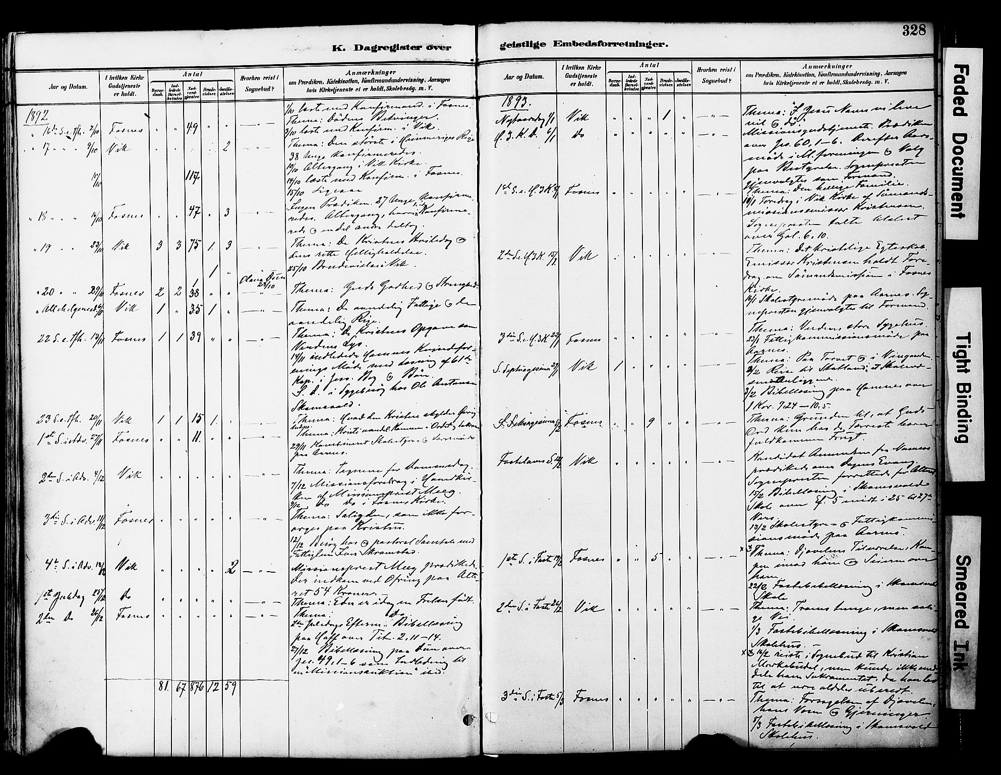 Ministerialprotokoller, klokkerbøker og fødselsregistre - Nord-Trøndelag, SAT/A-1458/774/L0628: Parish register (official) no. 774A02, 1887-1903, p. 328