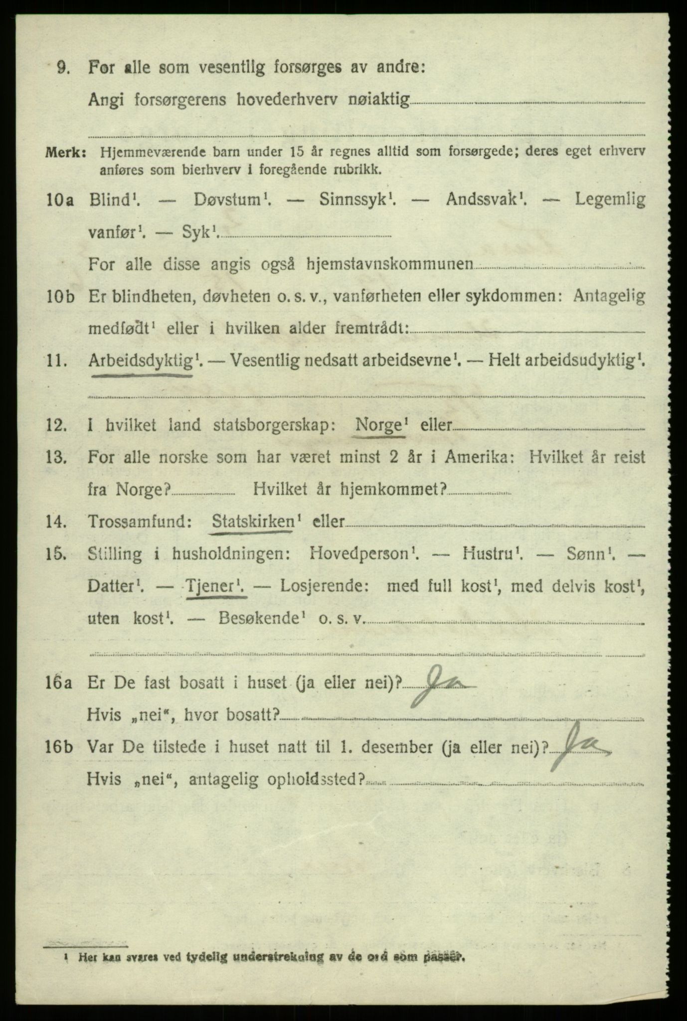 SAB, 1920 census for Fusa, 1920, p. 1546