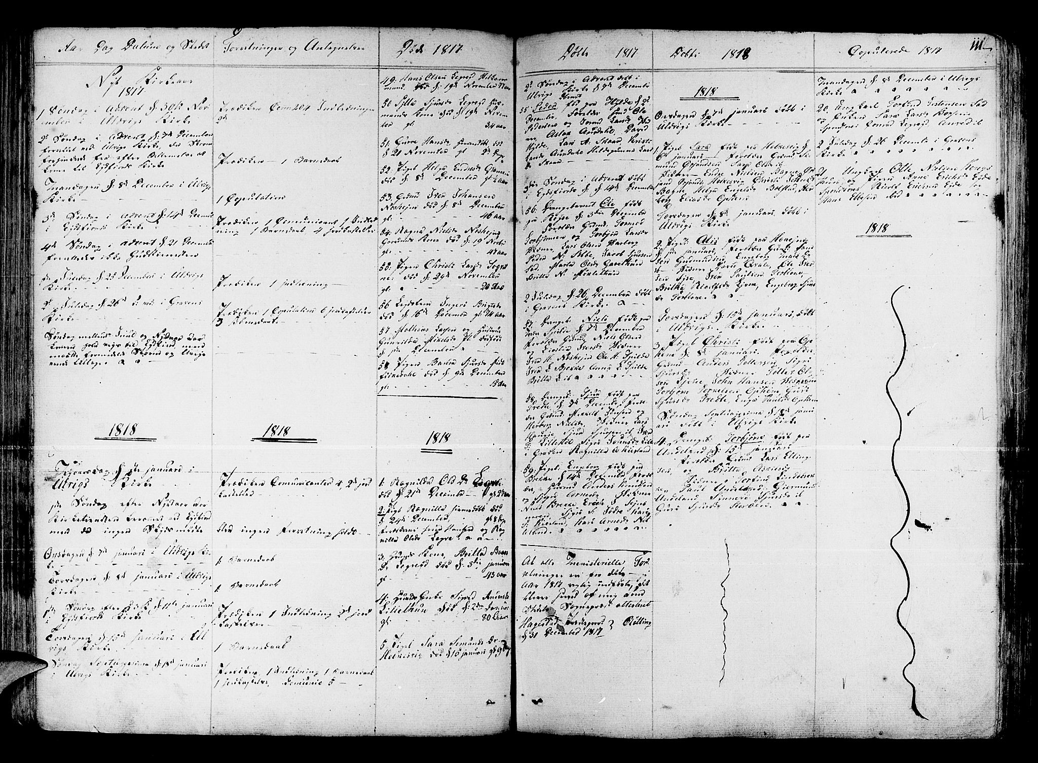 Ulvik sokneprestembete, SAB/A-78801/H/Haa: Parish register (official) no. A 11, 1793-1838, p. 111