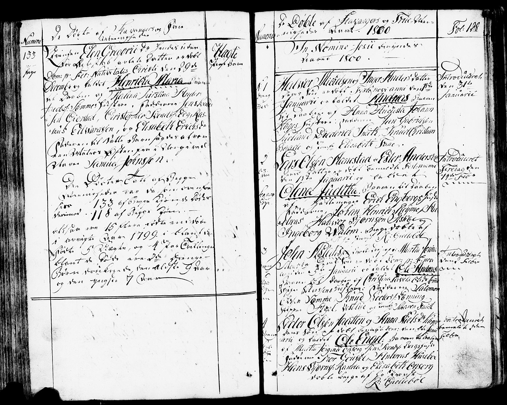Domkirken sokneprestkontor, SAST/A-101812/001/30/30BB/L0007: Parish register (copy) no. B 7, 1791-1813, p. 128