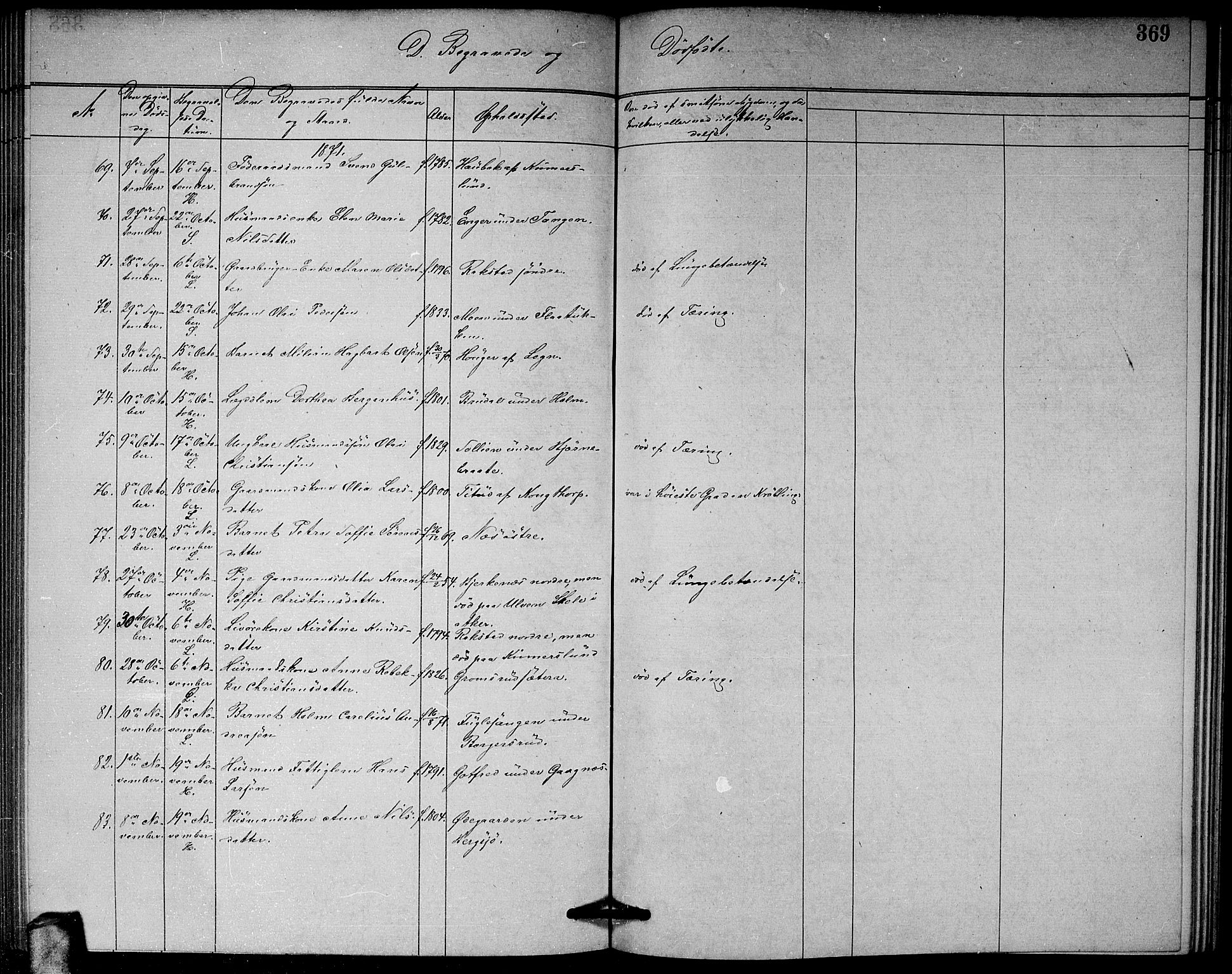 Høland prestekontor Kirkebøker, AV/SAO-A-10346a/G/Ga/L0006: Parish register (copy) no. I 6, 1869-1879, p. 369