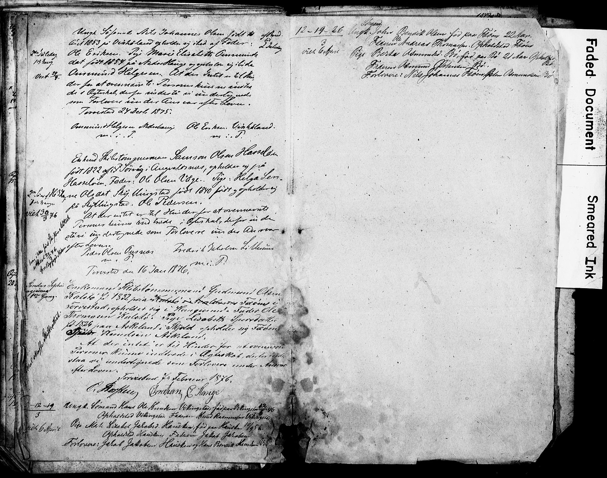 Torvastad sokneprestkontor, AV/SAST-A -101857/I/Ie/L0001: Banns register no. X 1A, 1852-1875