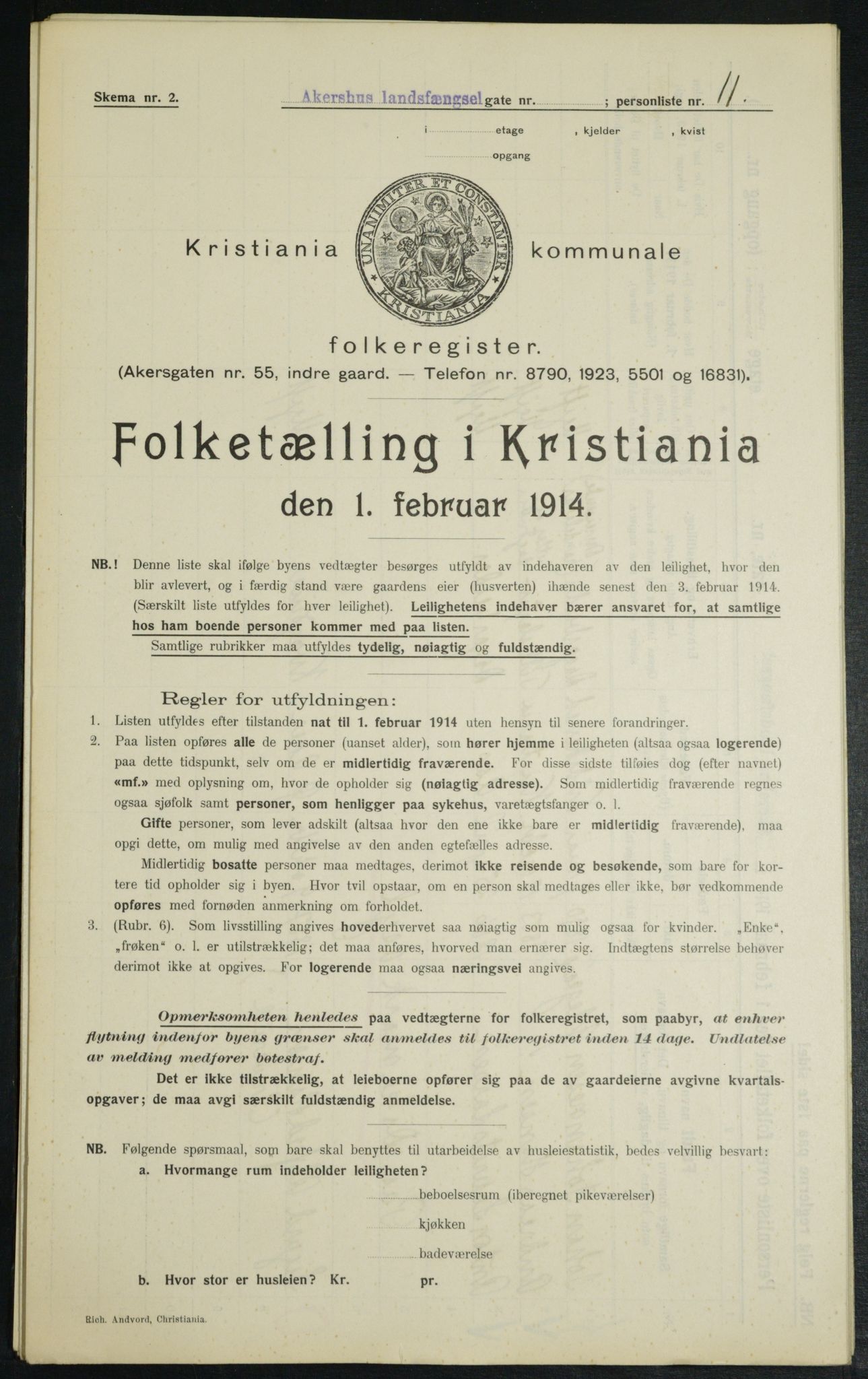 OBA, Municipal Census 1914 for Kristiania, 1914, p. 24234