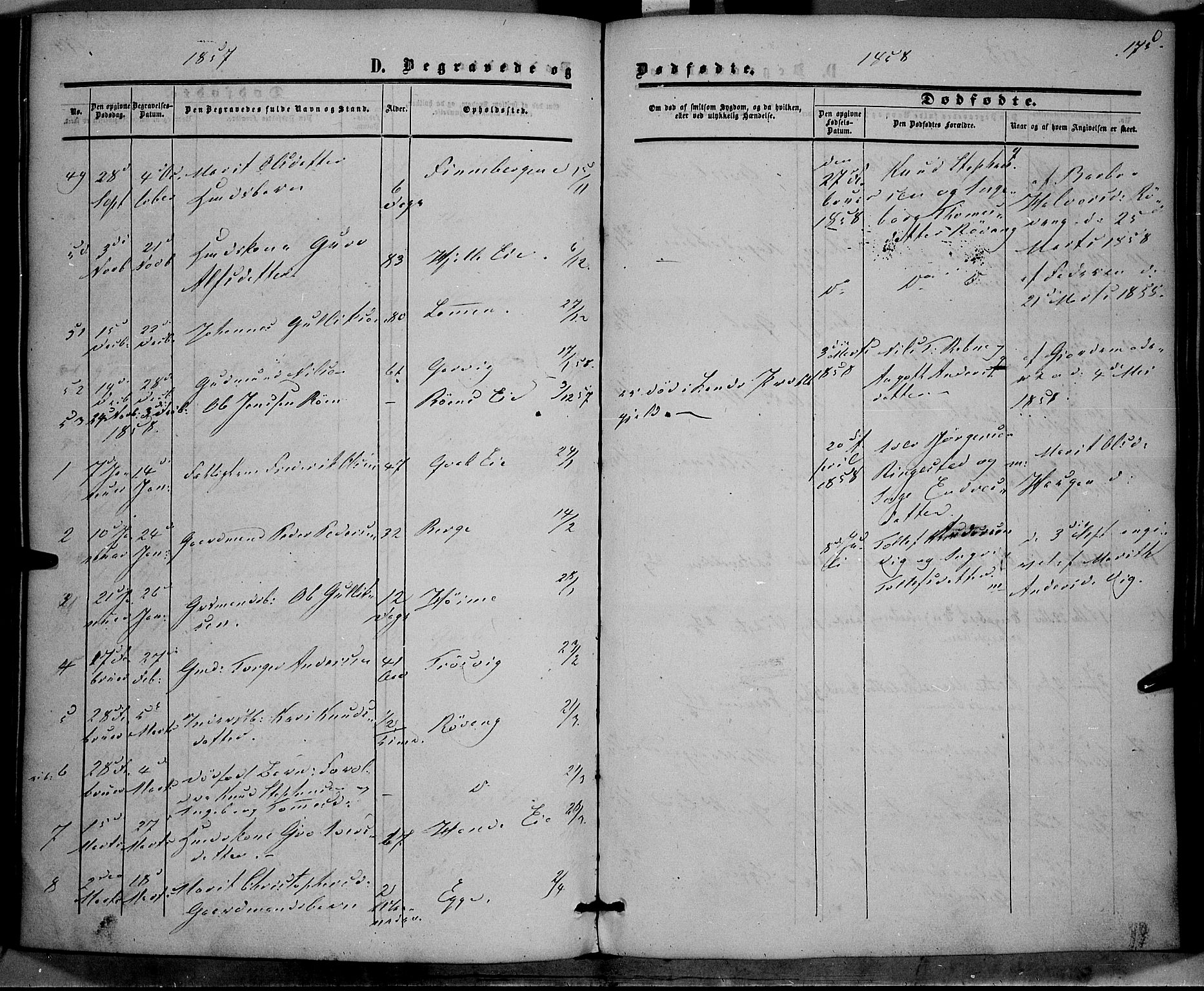 Vestre Slidre prestekontor, SAH/PREST-136/H/Ha/Haa/L0002: Parish register (official) no. 2, 1856-1864, p. 175