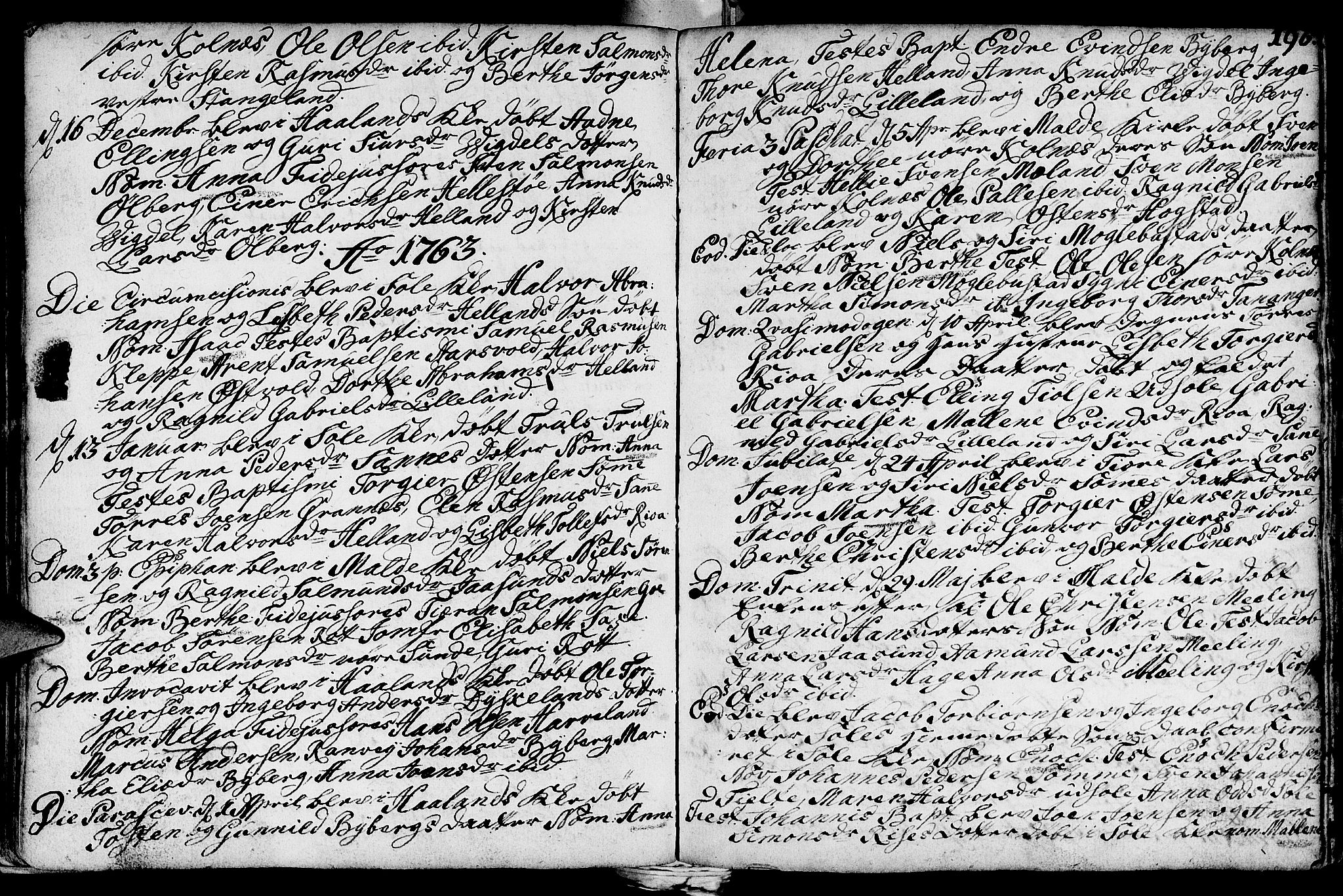 Håland sokneprestkontor, AV/SAST-A-101802/001/30BA/L0002: Parish register (official) no. A 2, 1722-1794, p. 196