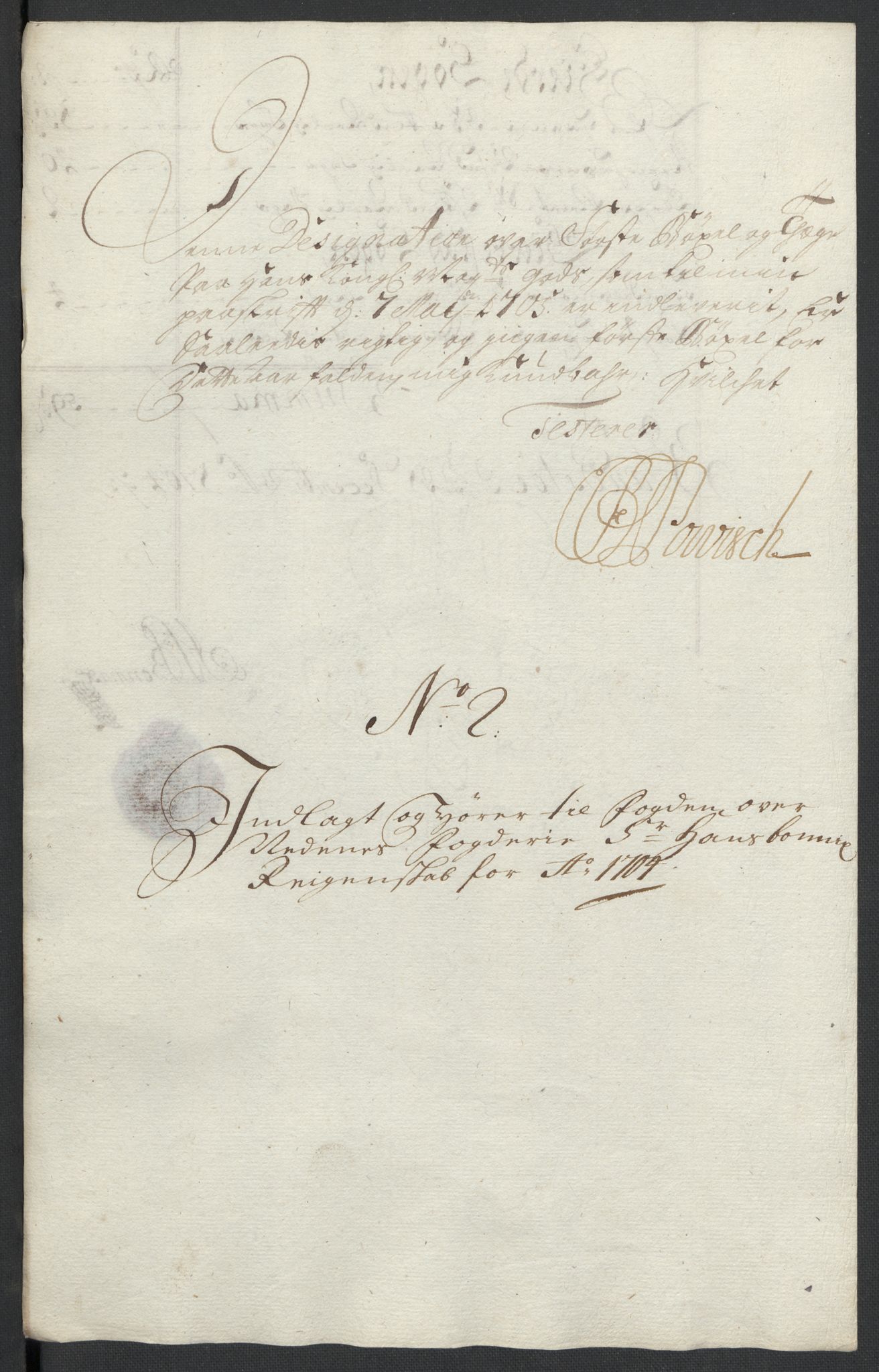 Rentekammeret inntil 1814, Reviderte regnskaper, Fogderegnskap, AV/RA-EA-4092/R39/L2317: Fogderegnskap Nedenes, 1704-1705, p. 24