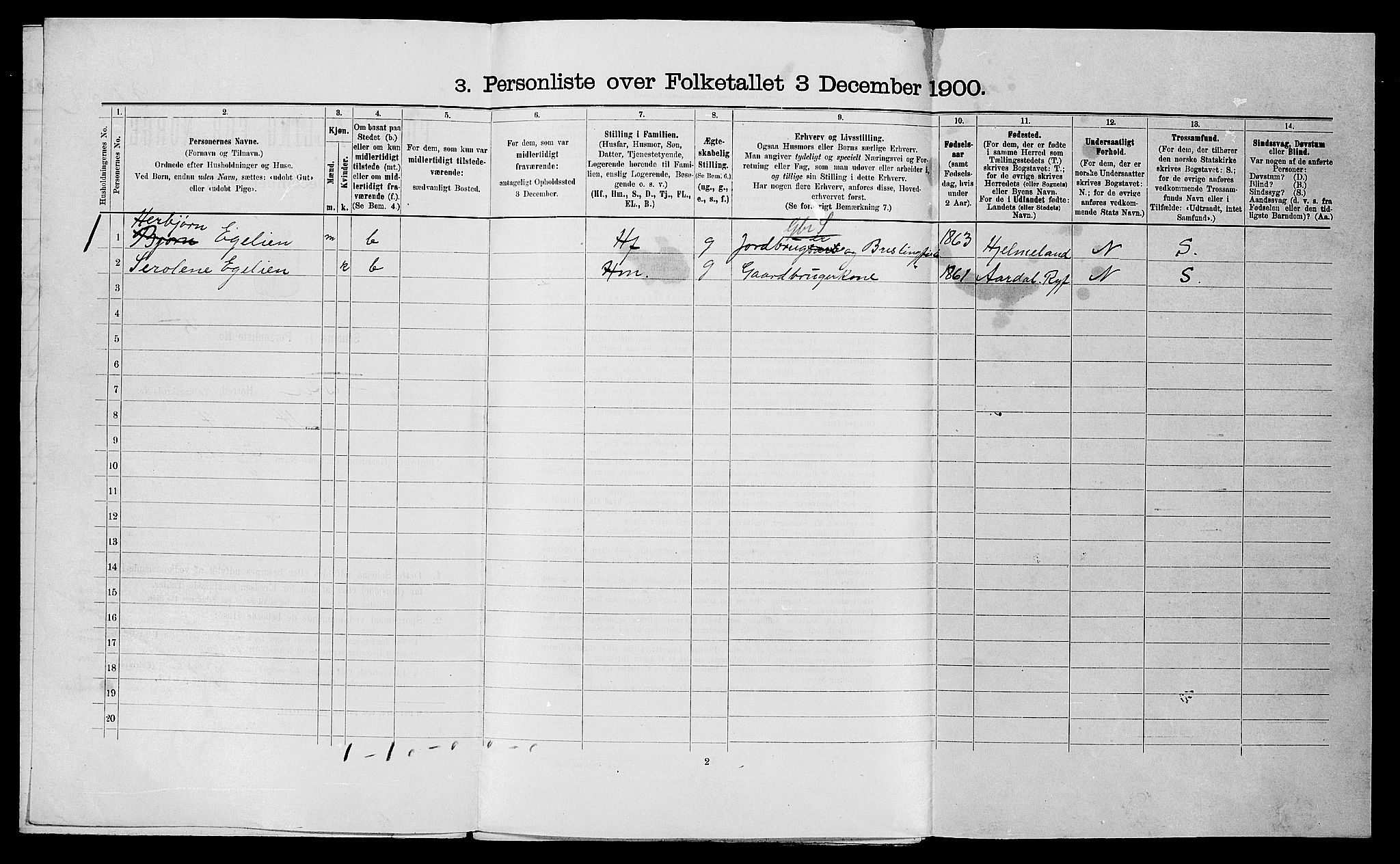 SAST, 1900 census for Fister, 1900, p. 33