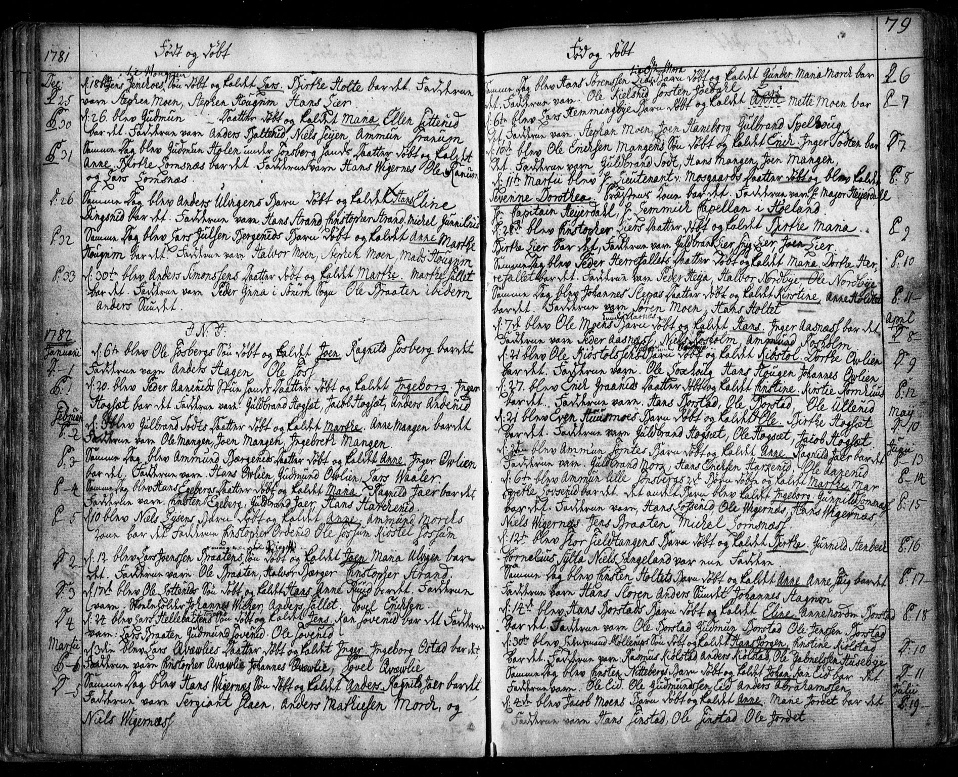 Aurskog prestekontor Kirkebøker, SAO/A-10304a/F/Fa/L0003: Parish register (official) no. I 3, 1767-1807, p. 79