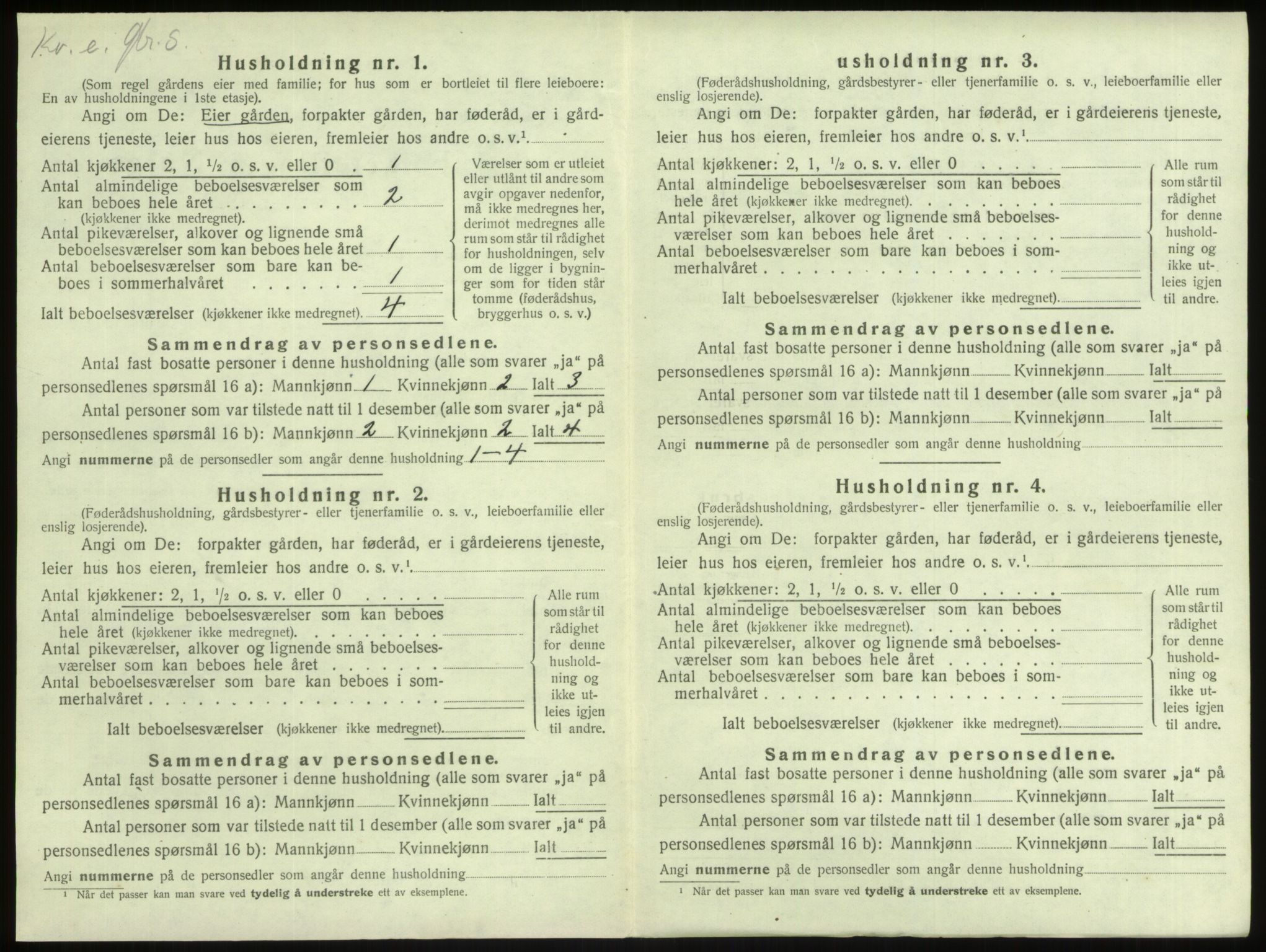 SAB, 1920 census for Lindås, 1920, p. 296