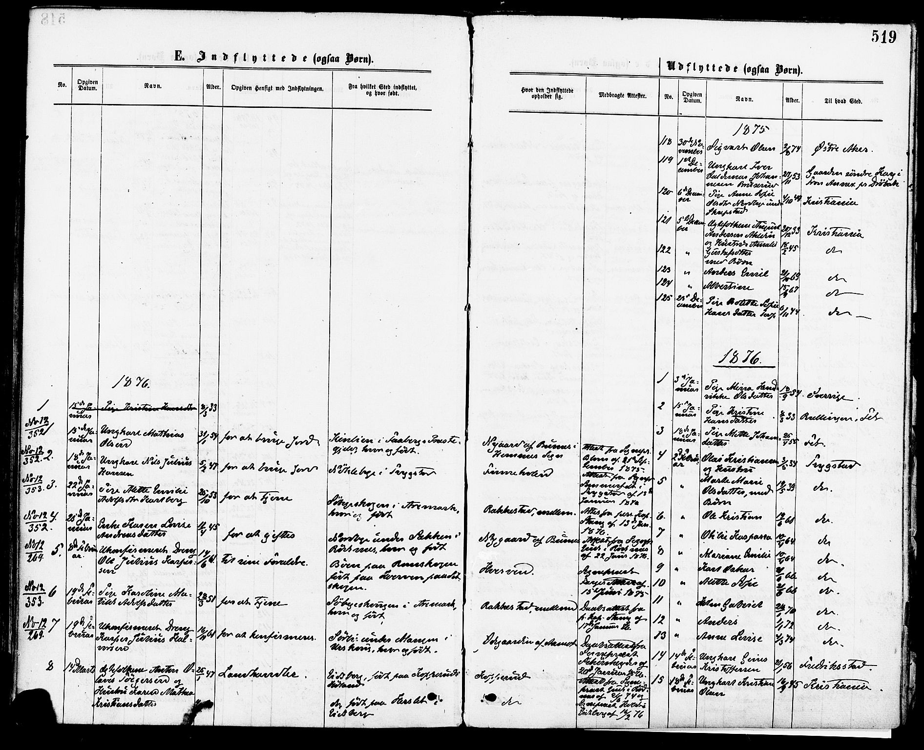Høland prestekontor Kirkebøker, SAO/A-10346a/F/Fa/L0012.a: Parish register (official) no. I 12A, 1869-1879, p. 519