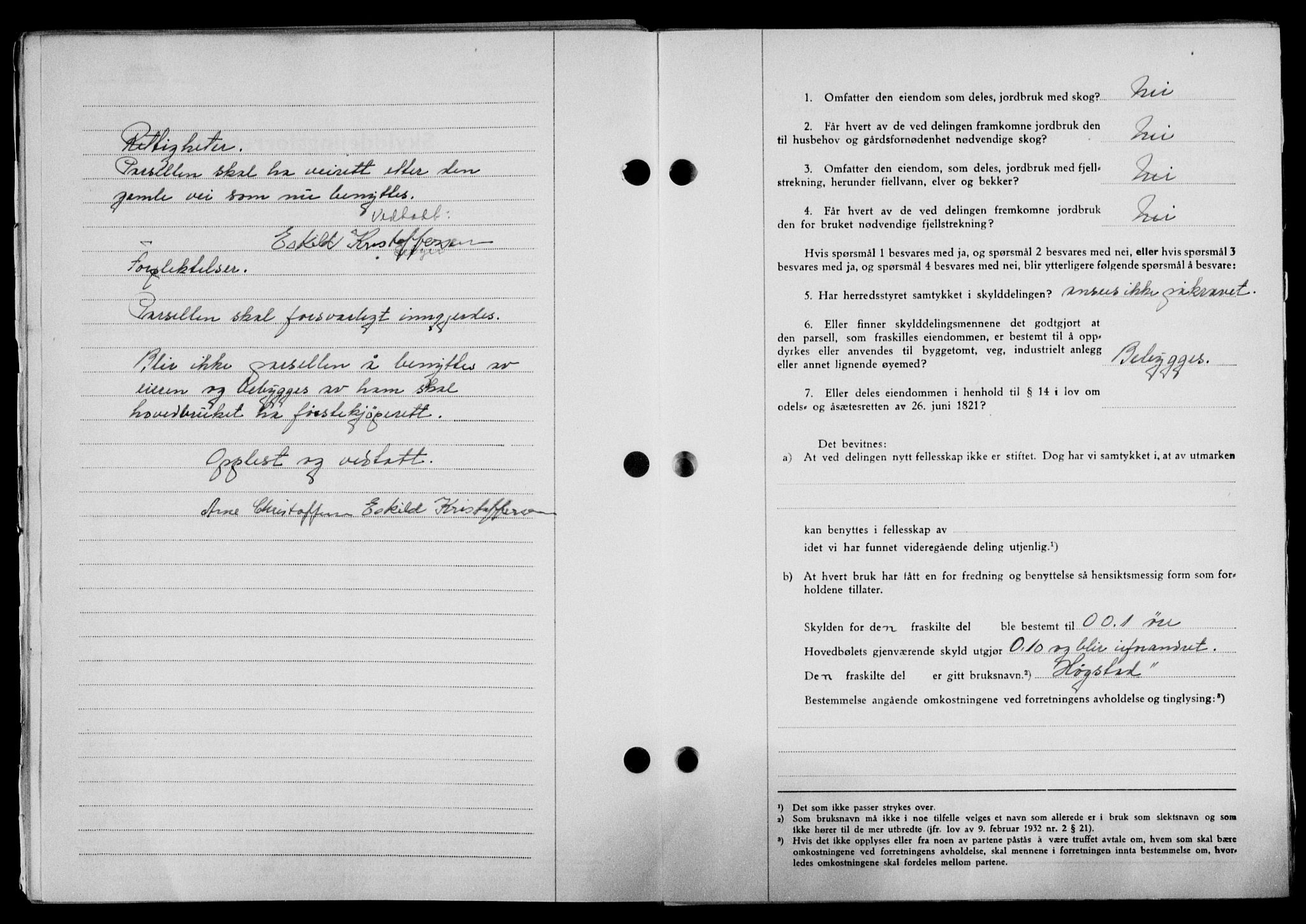 Lofoten sorenskriveri, SAT/A-0017/1/2/2C/L0023a: Mortgage book no. 23a, 1950-1950, Diary no: : 587/1950