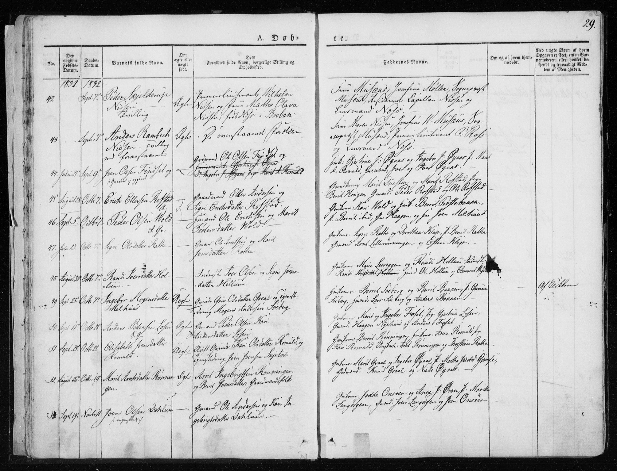 Ministerialprotokoller, klokkerbøker og fødselsregistre - Sør-Trøndelag, AV/SAT-A-1456/691/L1069: Parish register (official) no. 691A04, 1826-1841, p. 29