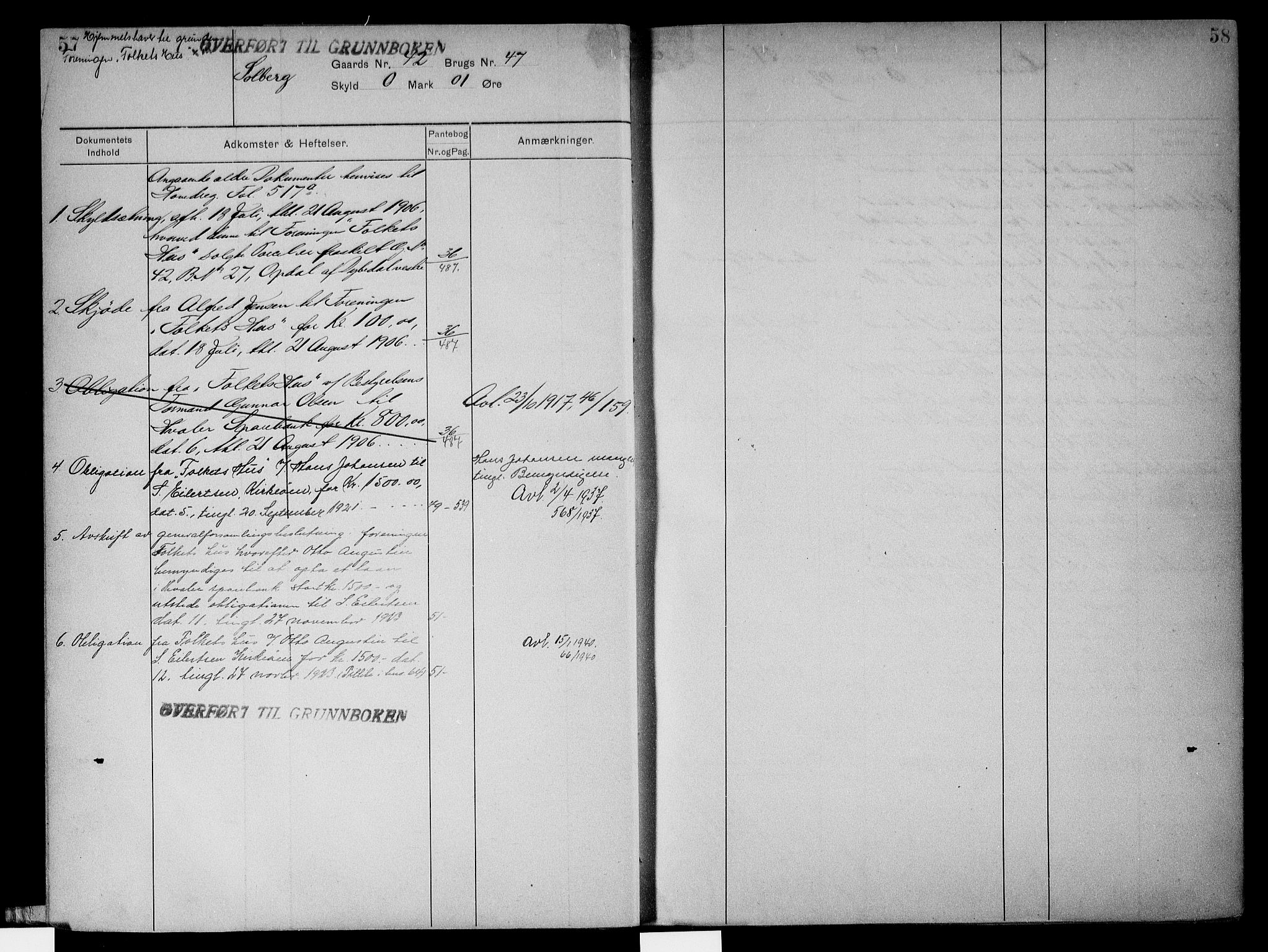 Onsøy sorenskriveri, SAO/A-10474/G/Gb/Gbc/L0002: Mortgage register no. III 2, 1905, p. 57-58