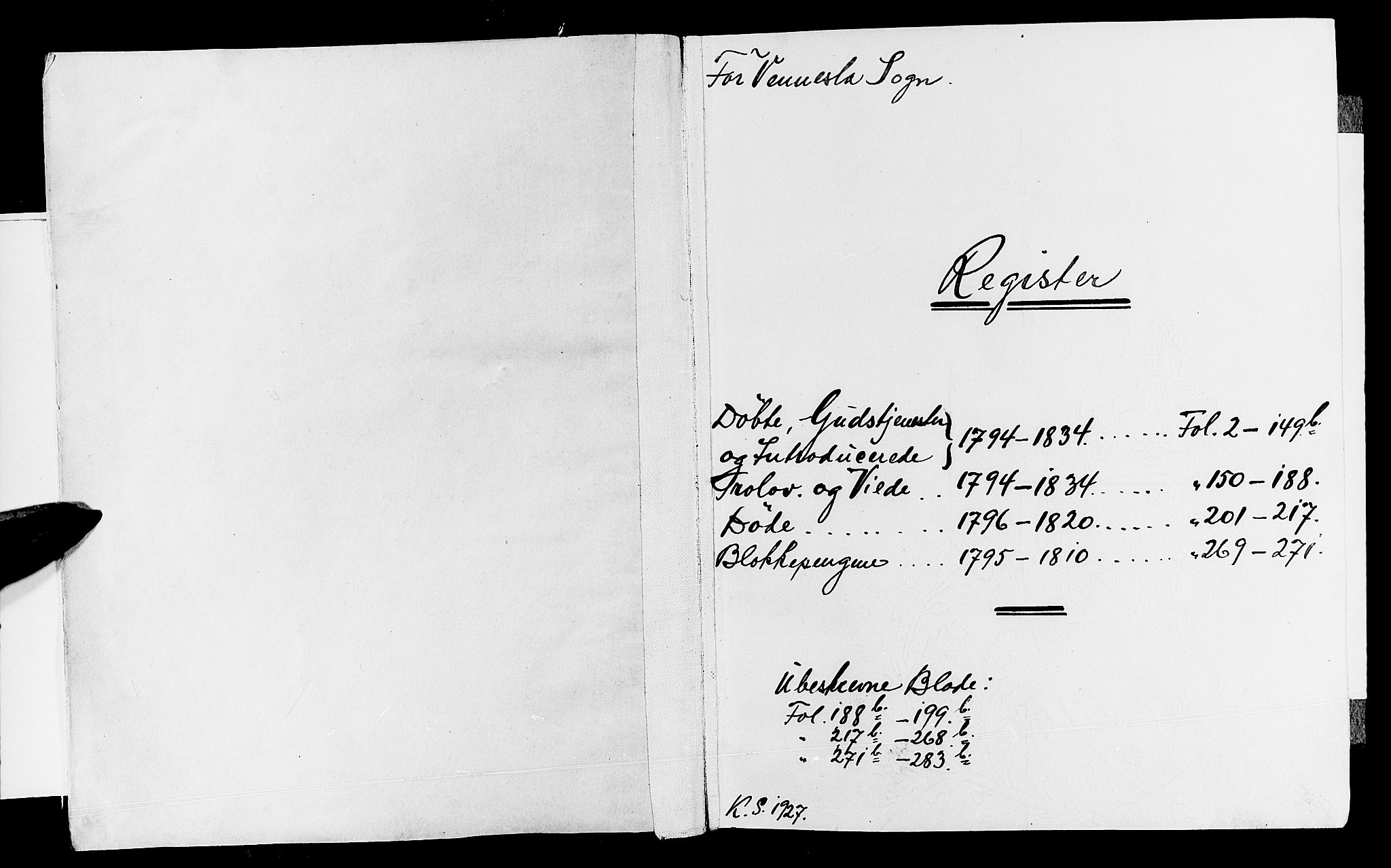 Vennesla sokneprestkontor, AV/SAK-1111-0045/Fa/Fab/L0002: Parish register (official) no. A 2, 1794-1834