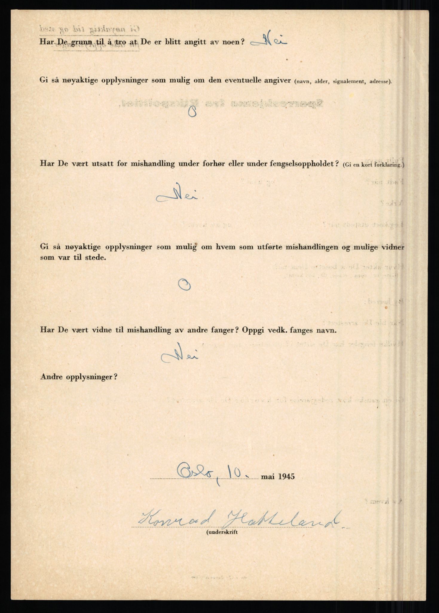 Rikspolitisjefen, AV/RA-S-1560/L/L0006: Hansen, Adolf Boye - Hemstad, Gunnar, 1940-1945, p. 646