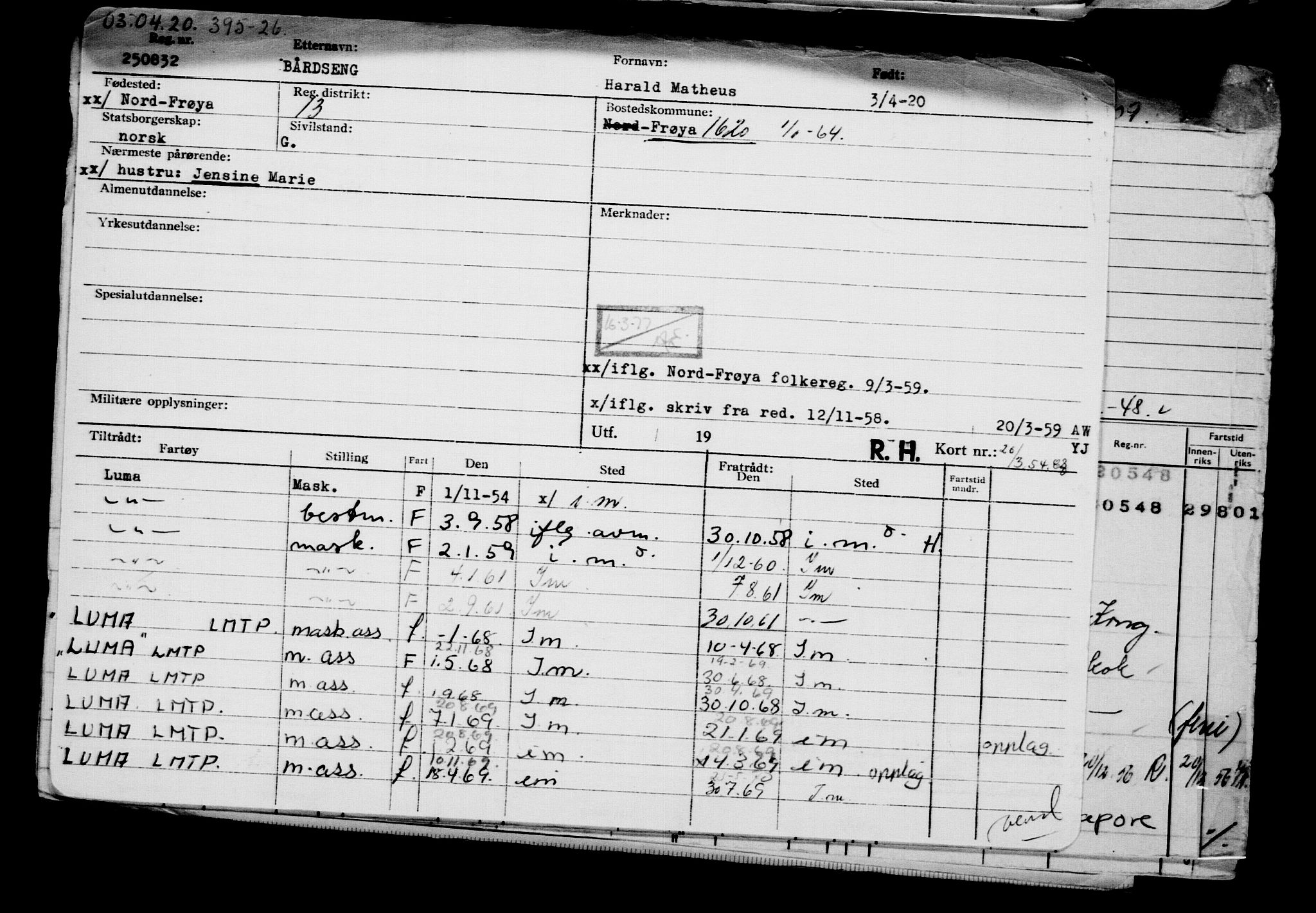 Direktoratet for sjømenn, AV/RA-S-3545/G/Gb/L0179: Hovedkort, 1920, p. 73