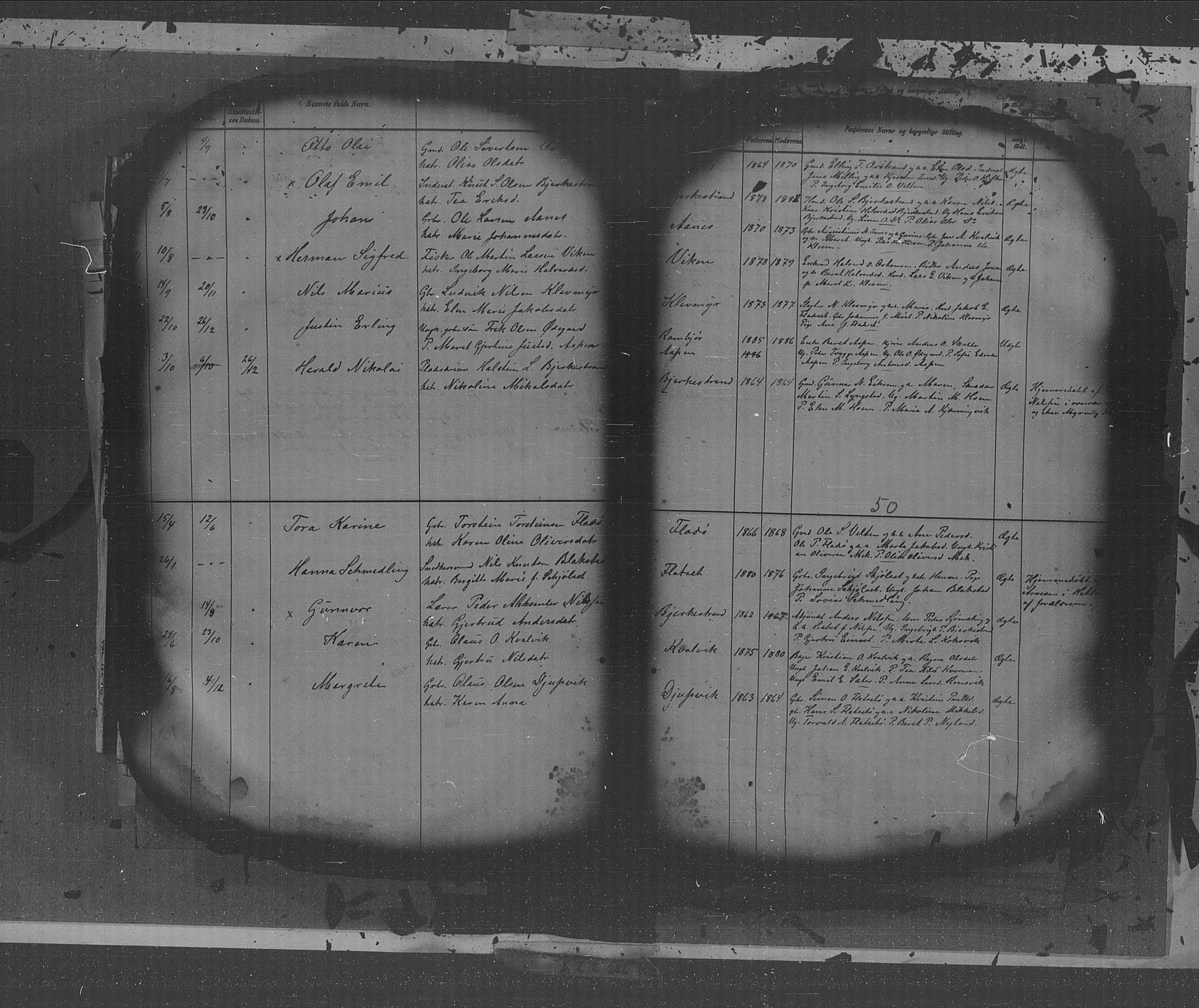 Kristiansund sokneprestkontor, AV/SAT-A-1068/1/I/I1: Parish register (copy) no. 31, 1880-1918, p. 50