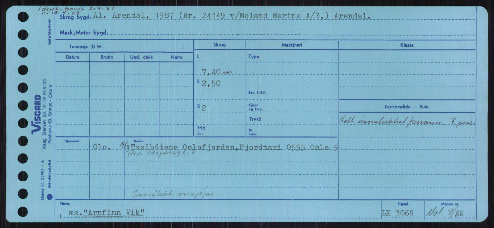 Sjøfartsdirektoratet med forløpere, Skipsmålingen, RA/S-1627/H/Ha/L0001/0001: Fartøy, A-Eig / Fartøy A-Bjøn, p. 401