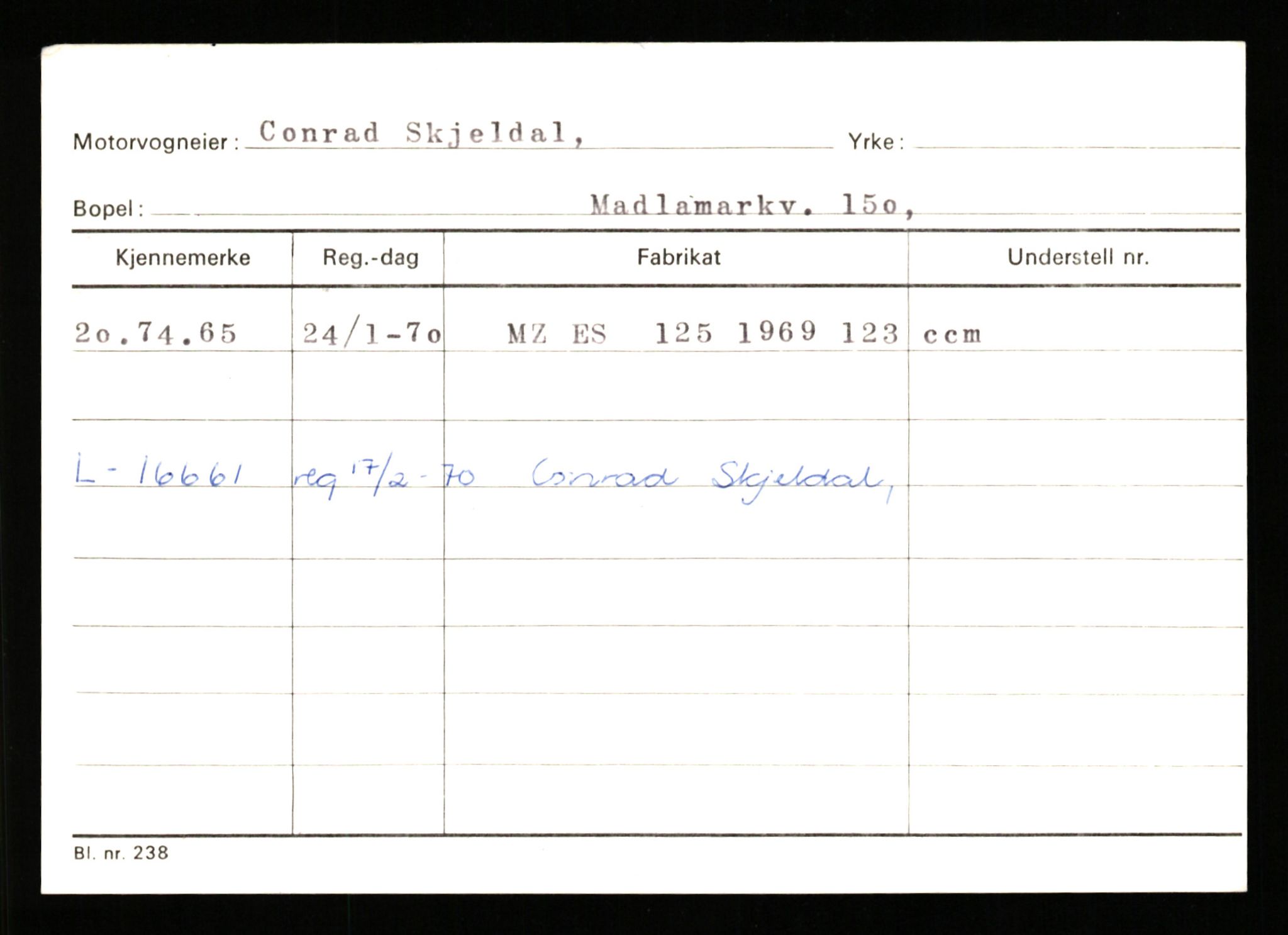 Stavanger trafikkstasjon, AV/SAST-A-101942/0/G/L0010: Registreringsnummer: 130000 - 239953, 1930-1971, p. 2373