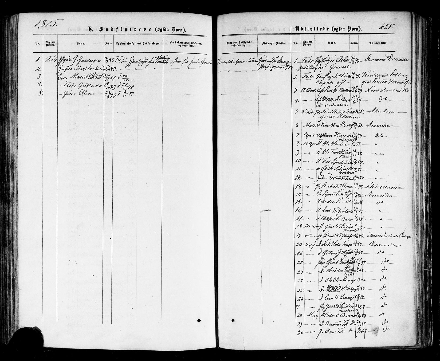 Nes kirkebøker, SAKO/A-236/F/Fa/L0010: Parish register (official) no. 10, 1864-1880, p. 625