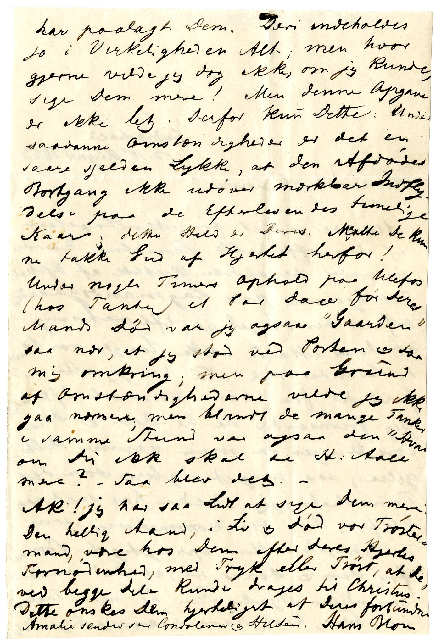 Diderik Maria Aalls brevsamling, NF/Ark-1023/F/L0002: D.M. Aalls brevsamling. B - C, 1799-1889, p. 45