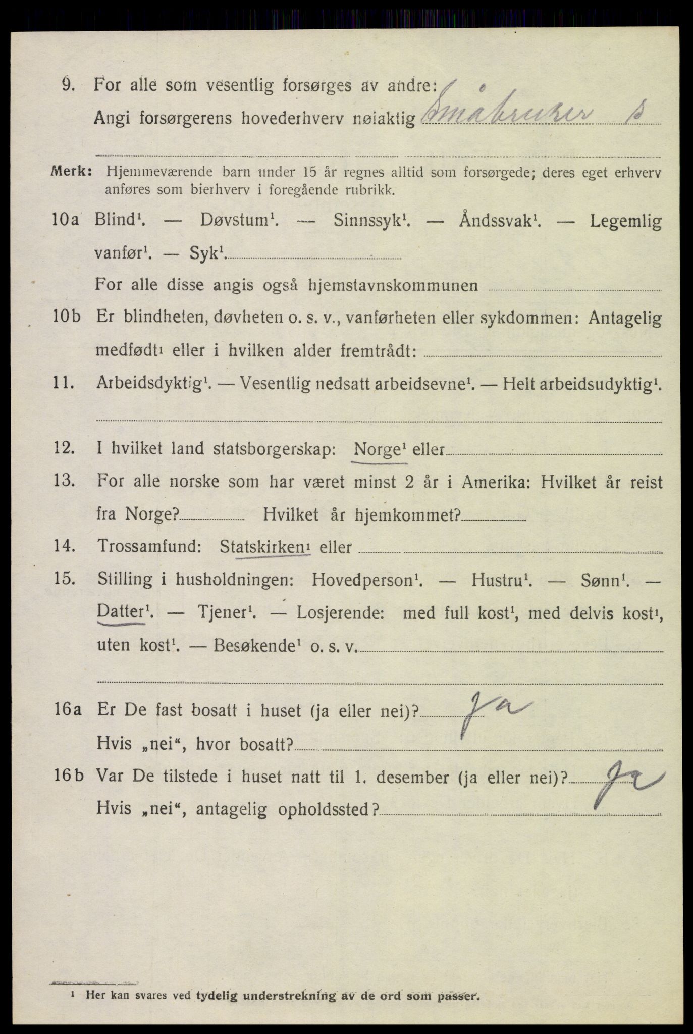 SAH, 1920 census for Ringsaker, 1920, p. 25071