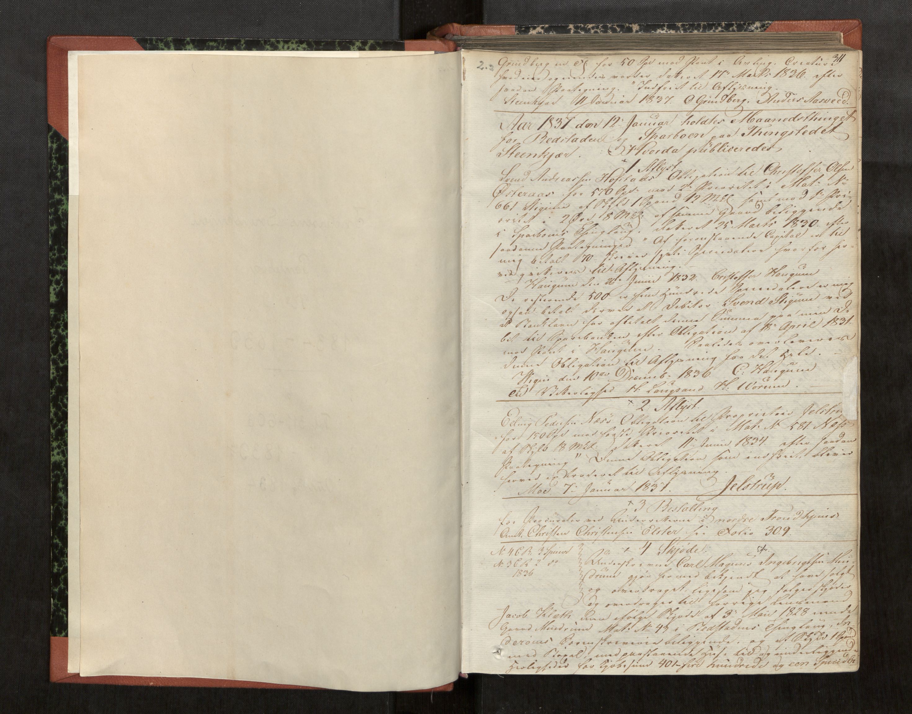 Inderøy sorenskriveri, AV/SAT-A-4147/1/2/2C/L0019: Mortgage book no. 10b, 1837-1839, p. 311a