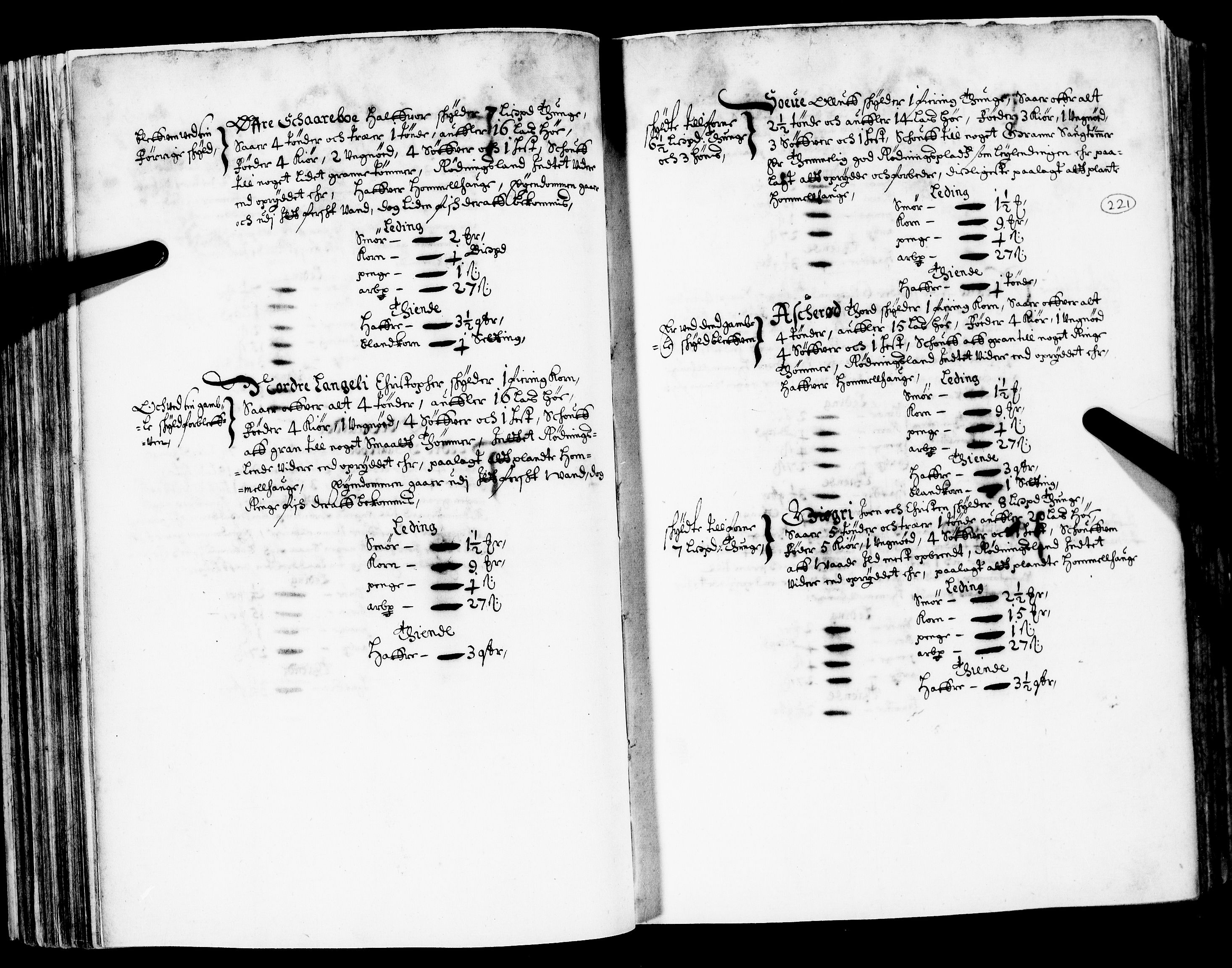 Rentekammeret inntil 1814, Realistisk ordnet avdeling, AV/RA-EA-4070/N/Nb/Nba/L0020: Tønsberg len, 2. del, 1668, p. 220b-221a