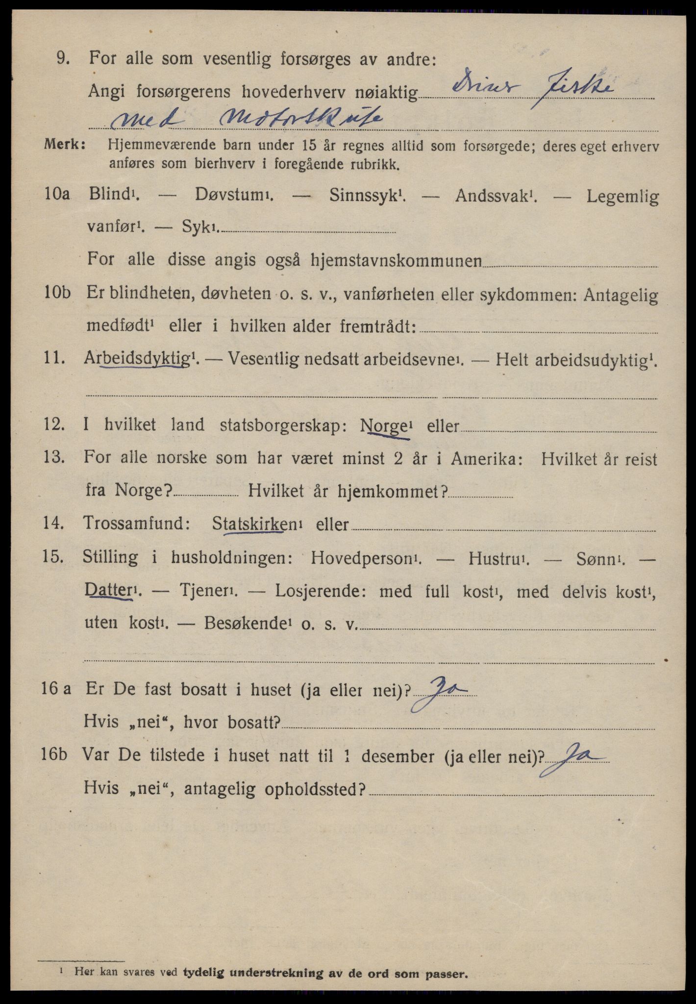 SAT, 1920 census for Fræna, 1920, p. 1114