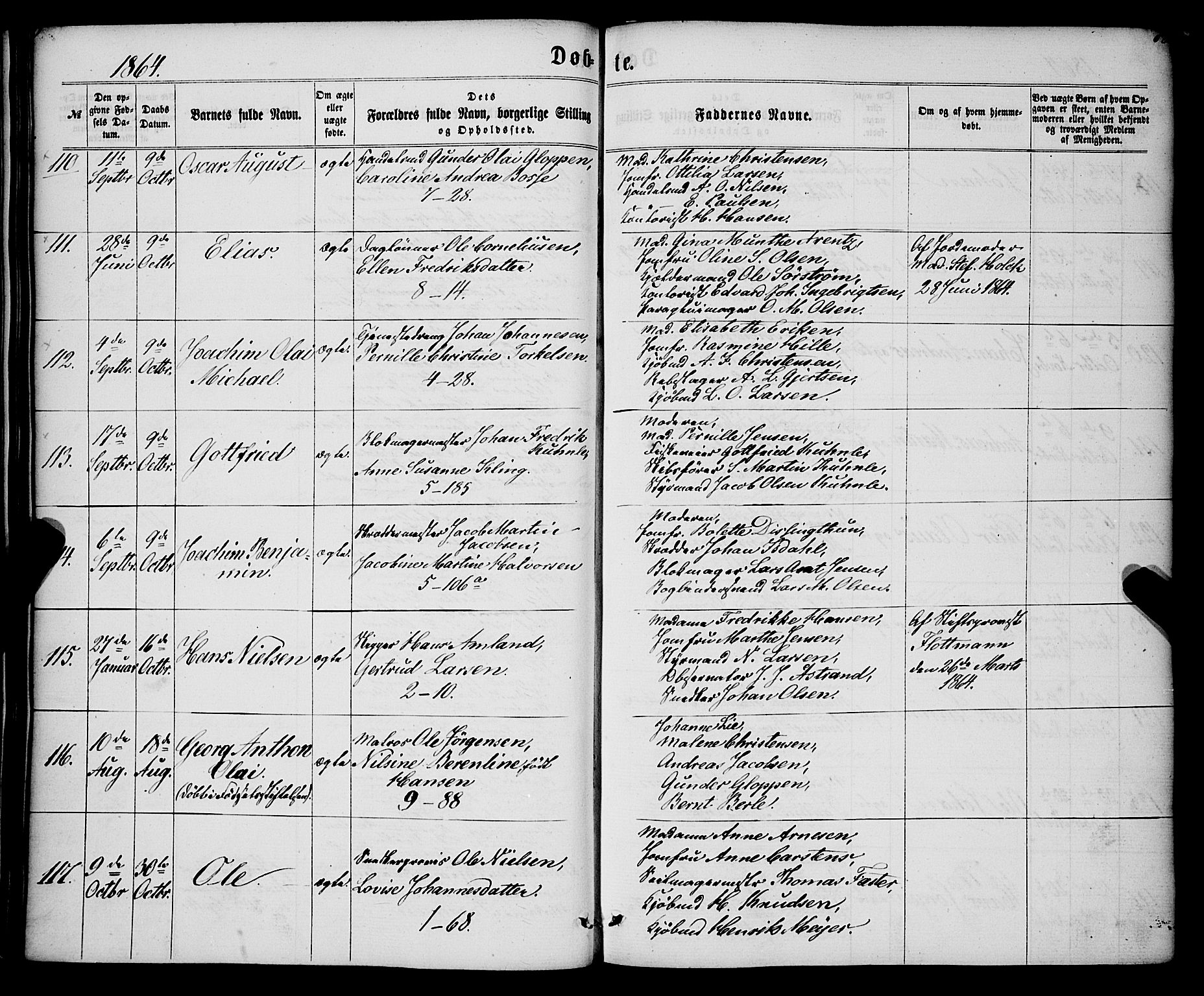Nykirken Sokneprestembete, SAB/A-77101/H/Haa/L0015: Parish register (official) no. B 2, 1858-1869, p. 83