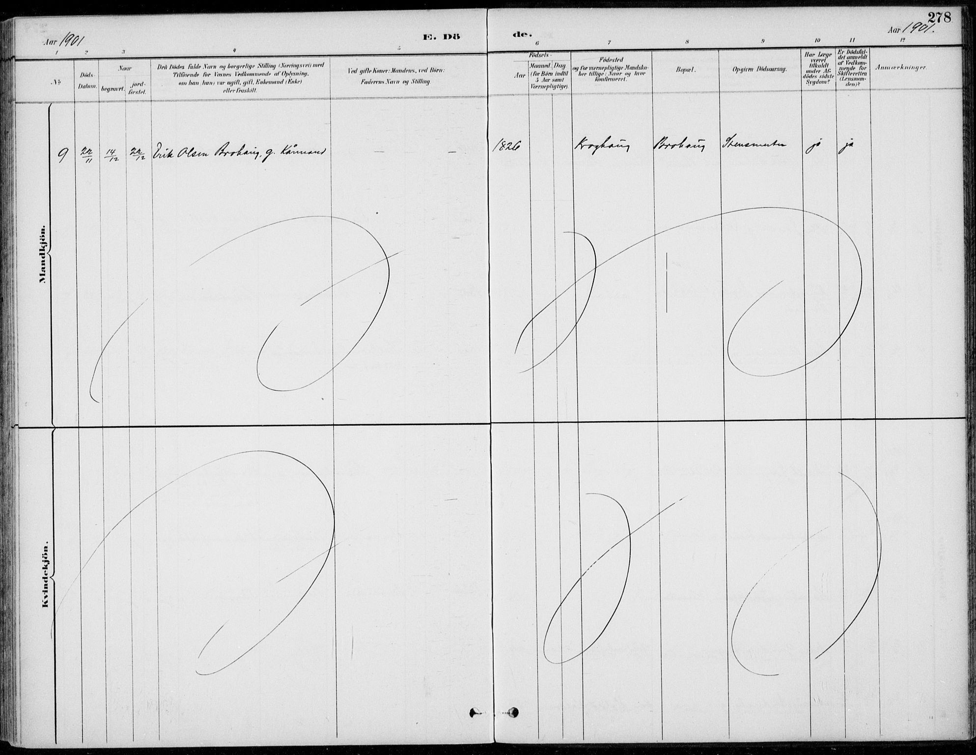 Alvdal prestekontor, AV/SAH-PREST-060/H/Ha/Haa/L0003: Parish register (official) no. 3, 1886-1912, p. 278