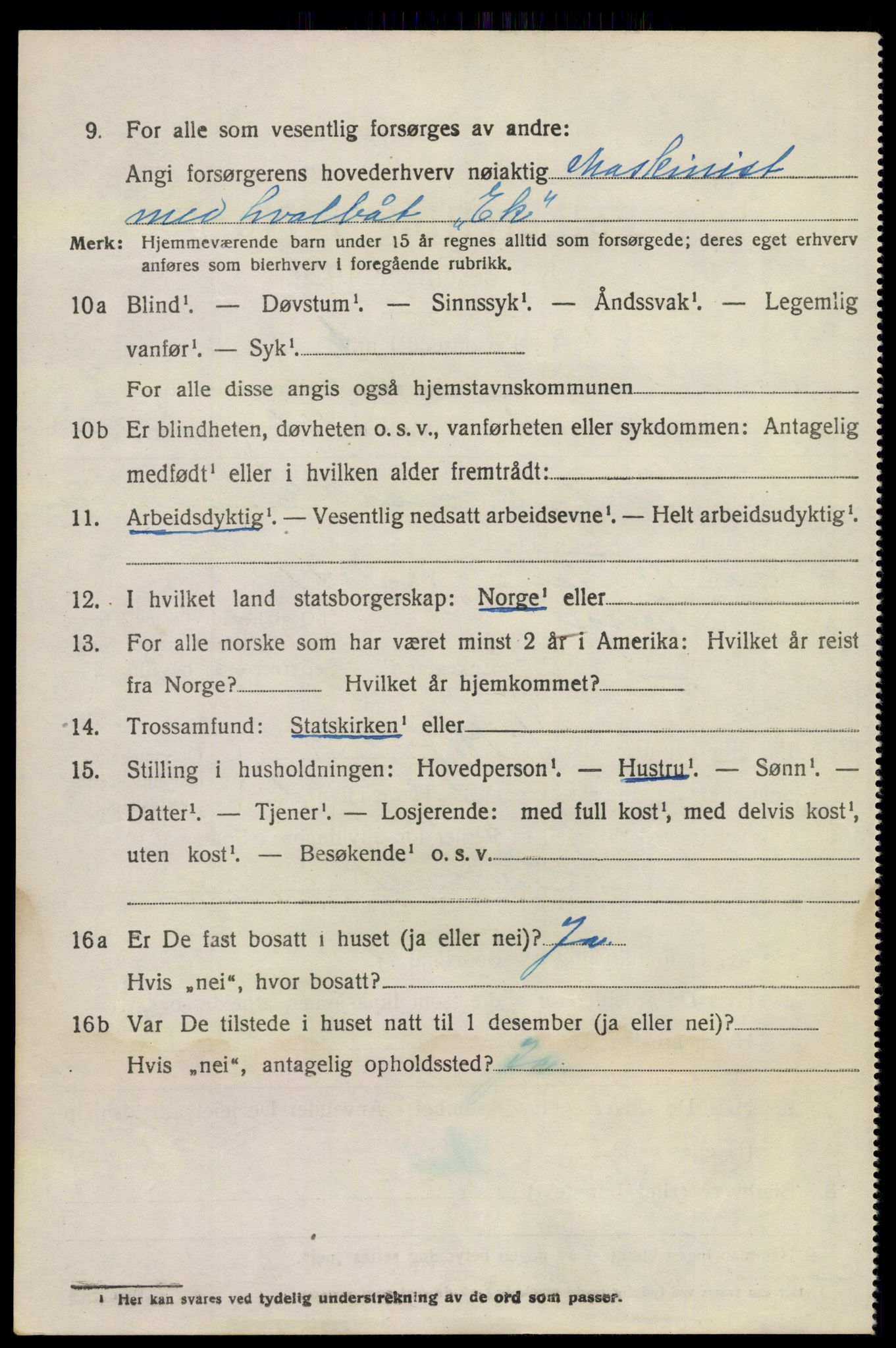 SAKO, 1920 census for Sandeherred, 1920, p. 18099