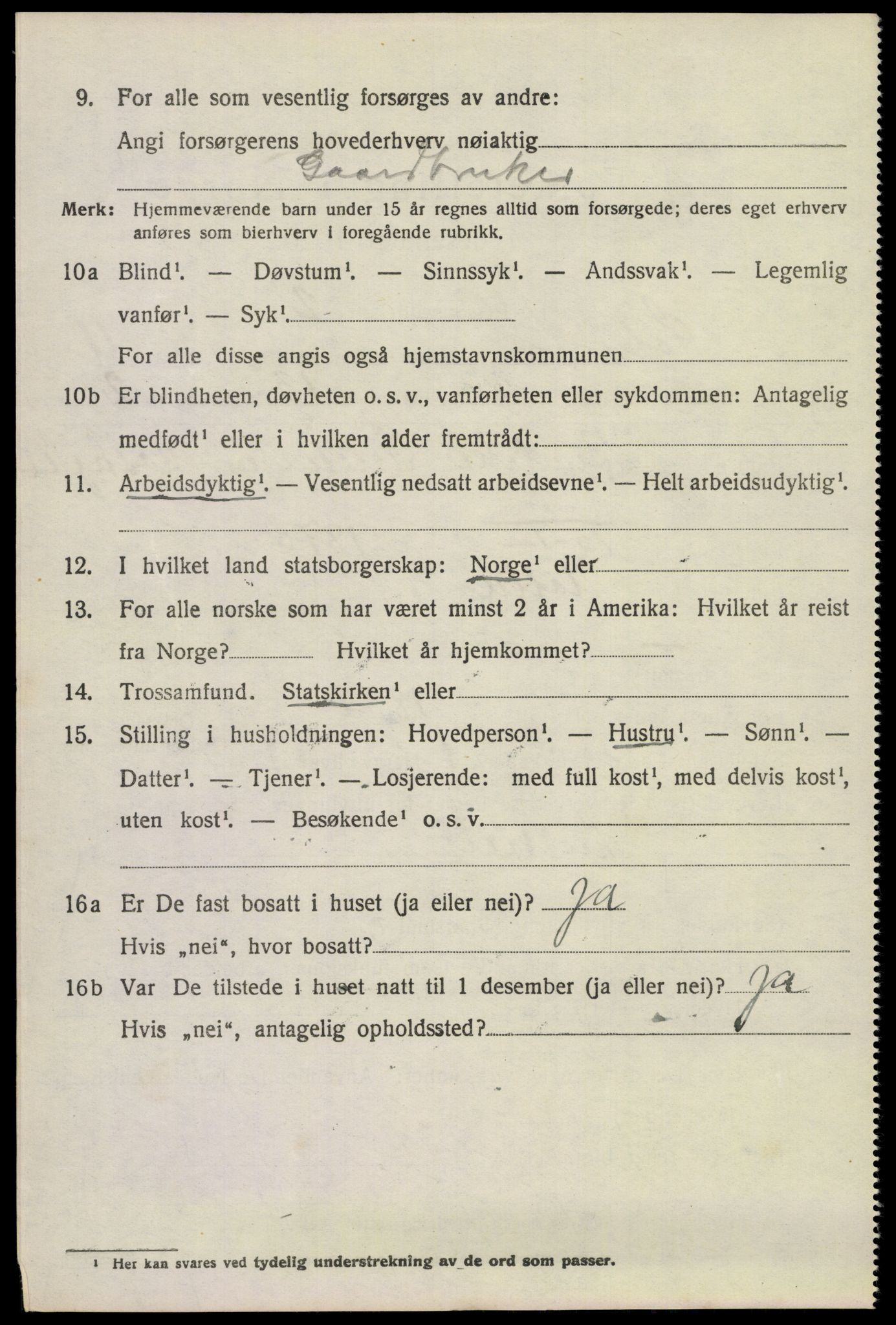 SAKO, 1920 census for Solum, 1920, p. 17021