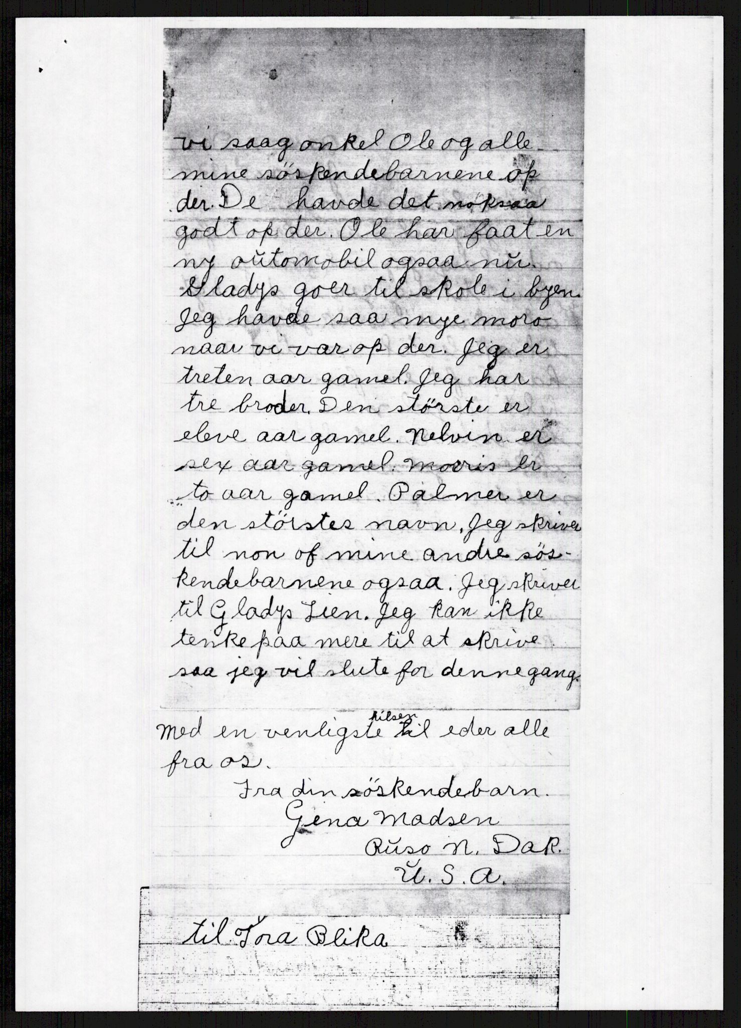 Samlinger til kildeutgivelse, Amerikabrevene, AV/RA-EA-4057/F/L0024: Innlån fra Telemark: Gunleiksrud - Willard, 1838-1914, p. 279