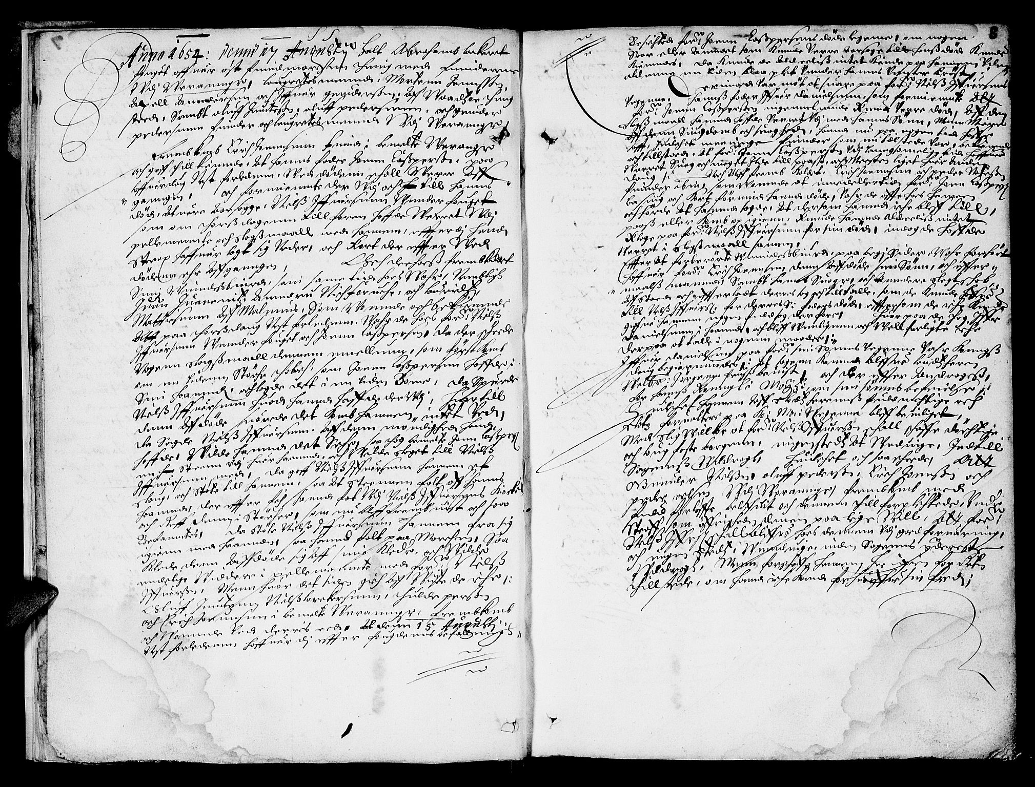 Finnmark sorenskriveri, AV/SATØ-S-0053/F/Fa/L0010: Justisprotokoller, 1654-1663, p. 7b-8a