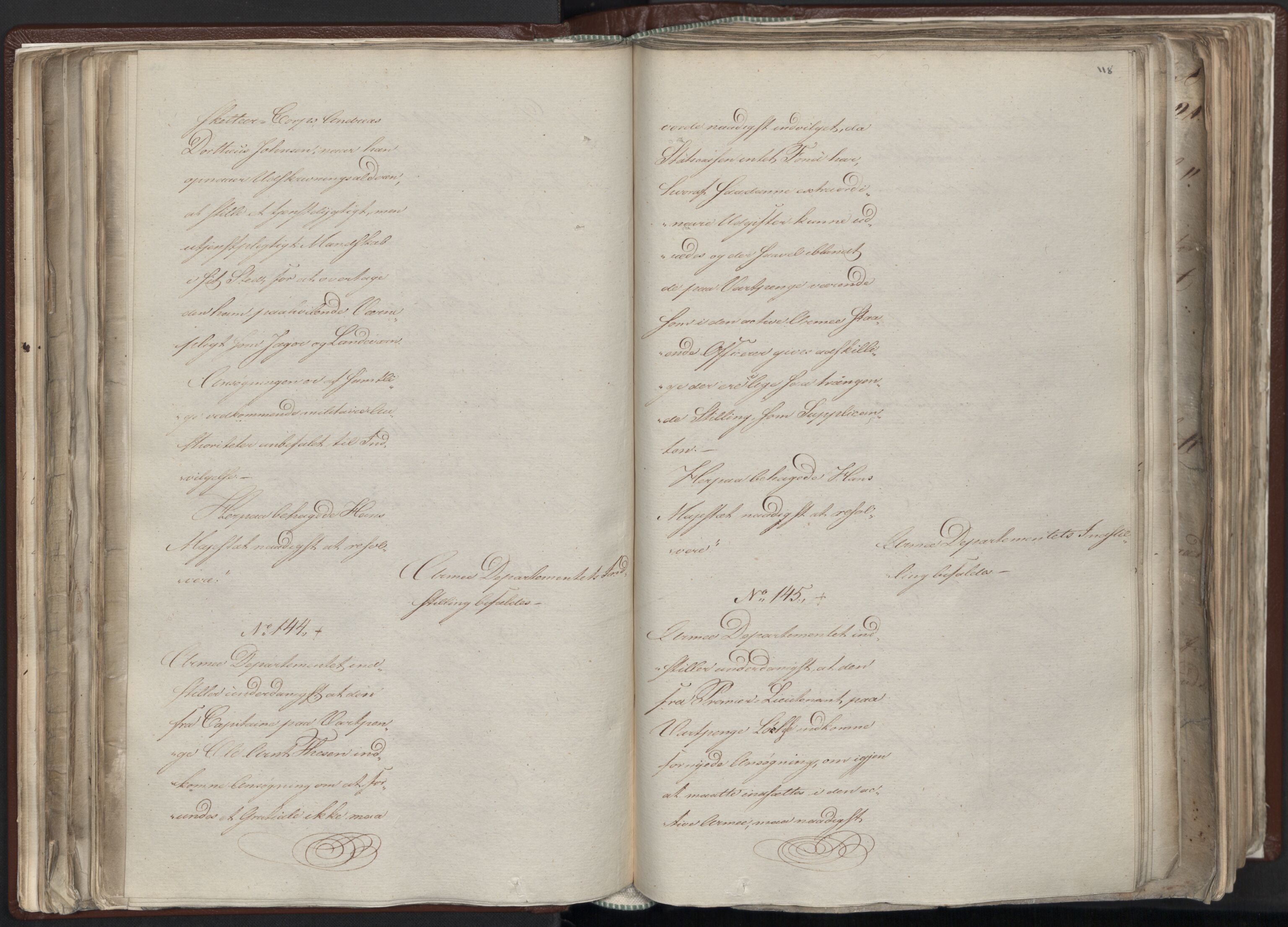Statsrådssekretariatet, AV/RA-S-1001/A/Ab/L0012: Kgl. res. nr. 5679-6008 II, 1821, p. 117b-118a