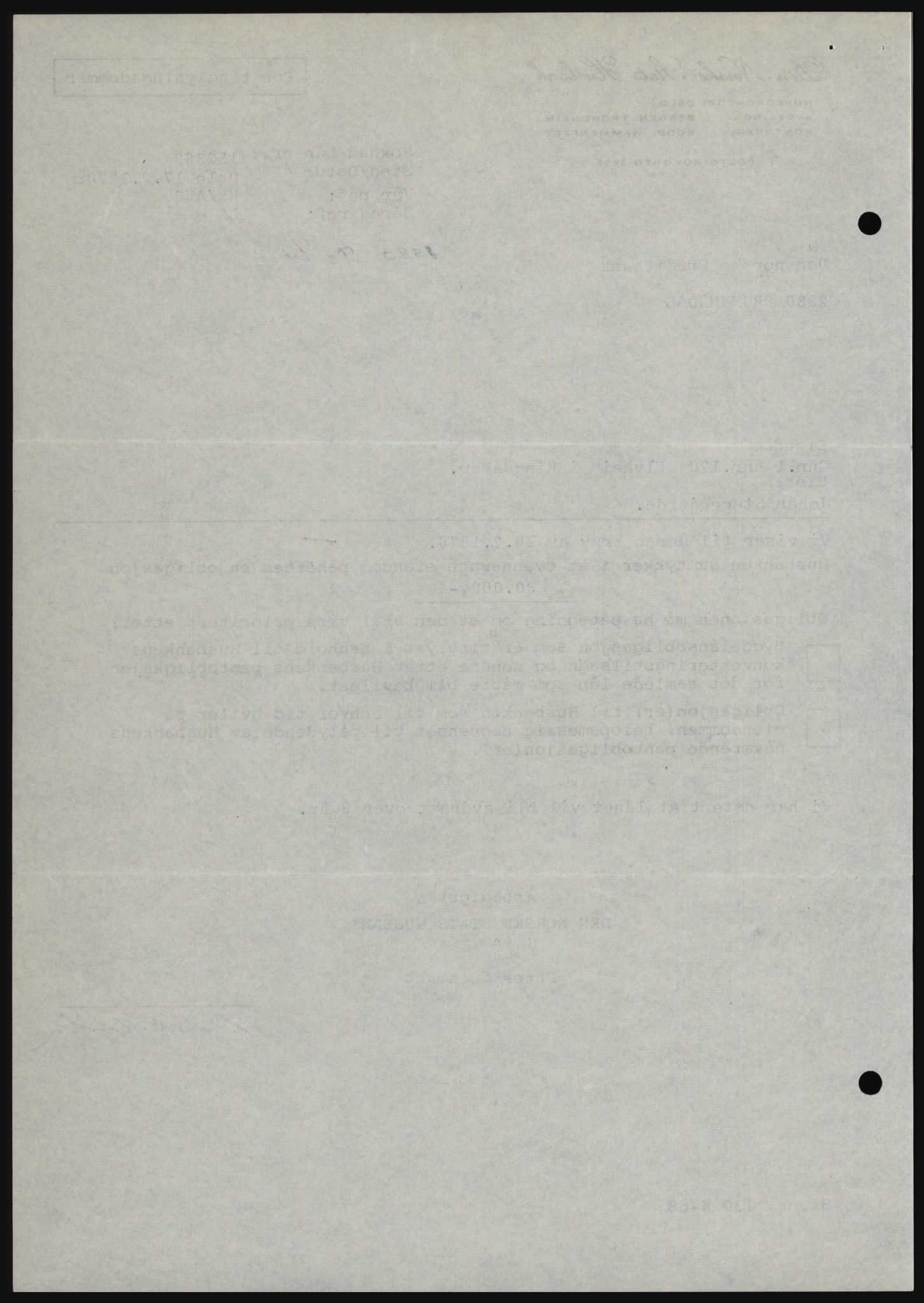 Nord-Hedmark sorenskriveri, SAH/TING-012/H/Hc/L0033: Mortgage book no. 33, 1970-1970, Diary no: : 1580/1970