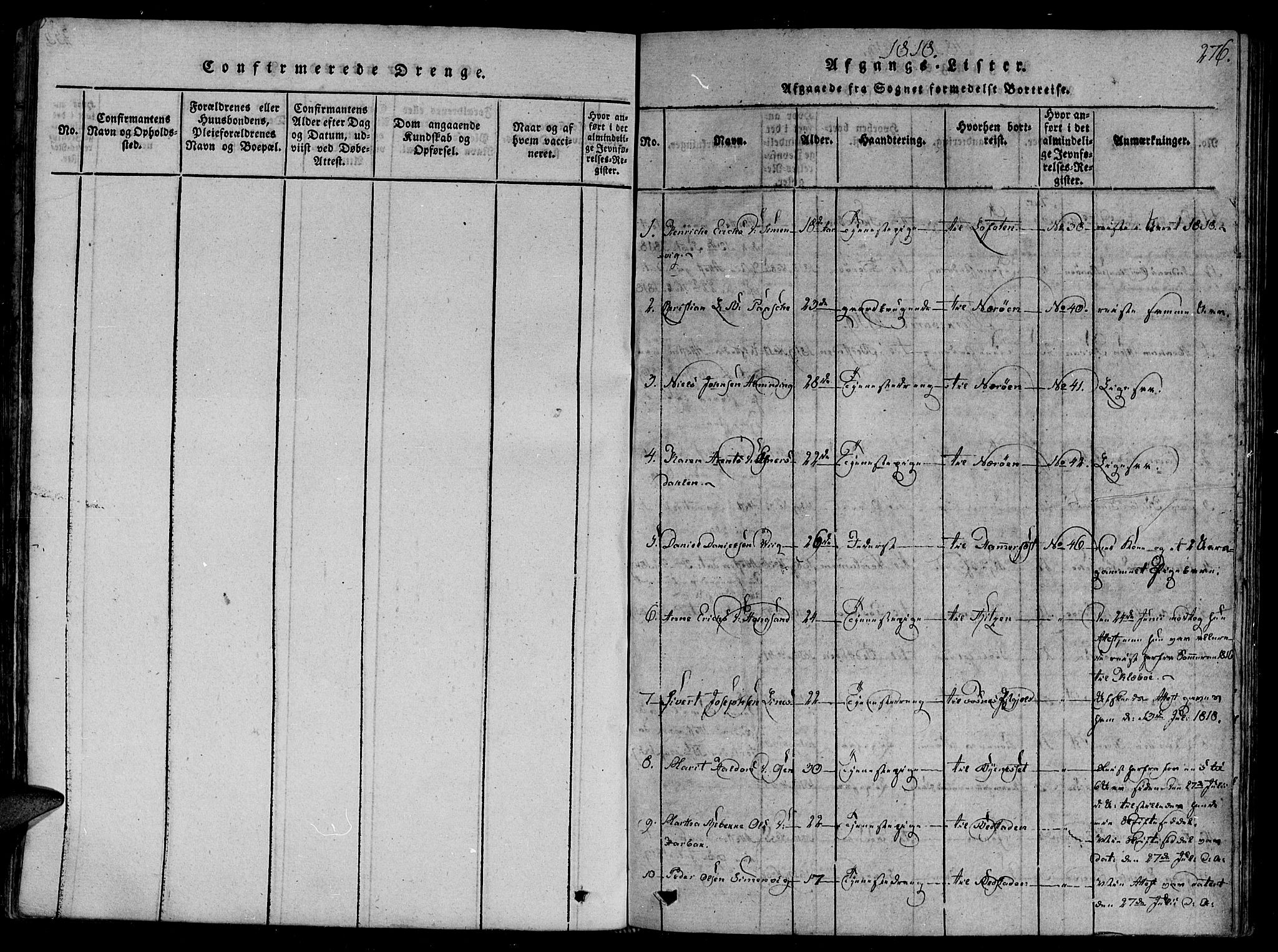 Ministerialprotokoller, klokkerbøker og fødselsregistre - Sør-Trøndelag, SAT/A-1456/657/L0702: Parish register (official) no. 657A03, 1818-1831, p. 276